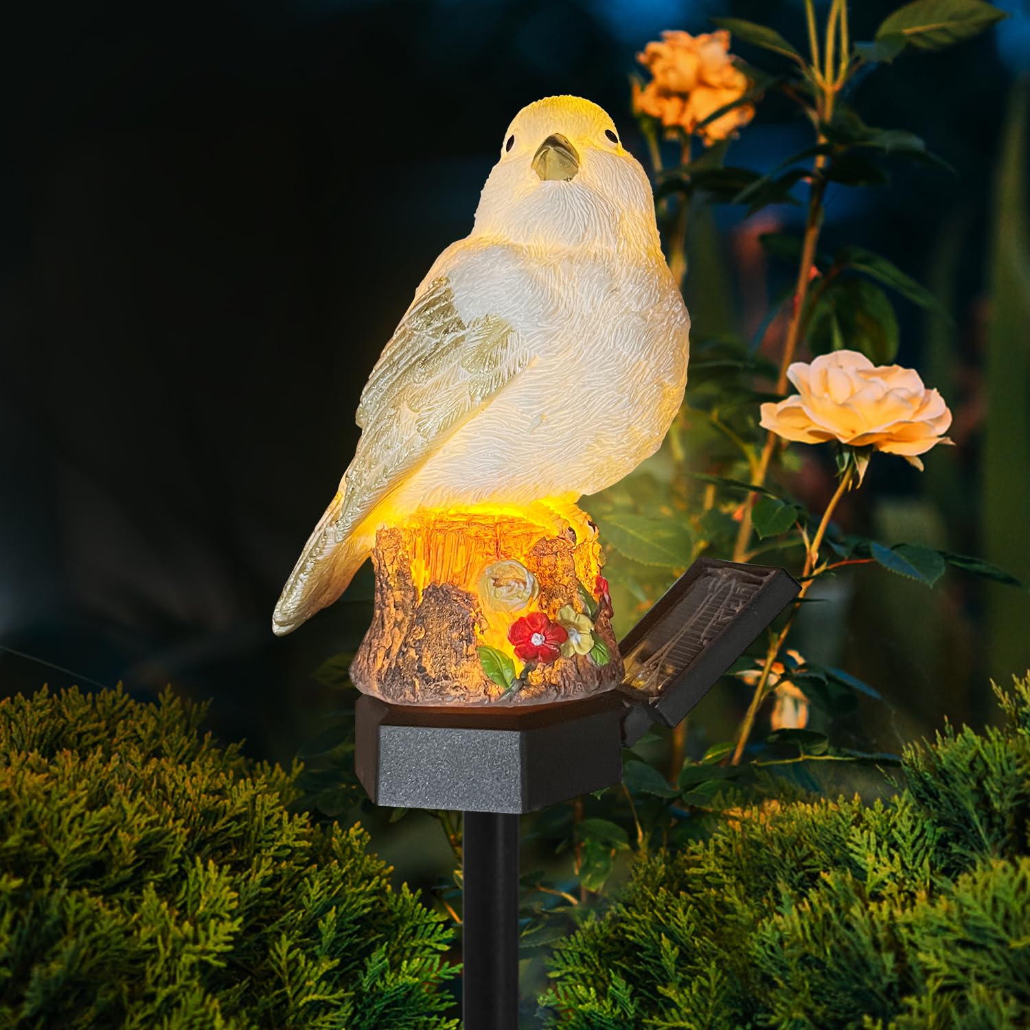Solar Garden Lights Outdoor - Waterproof LED Bird Lights for Yard, Patio, Pathway & Landscape Decoration | Energy Saving Night Lighting for Garden, Lawn & Backyard Decor