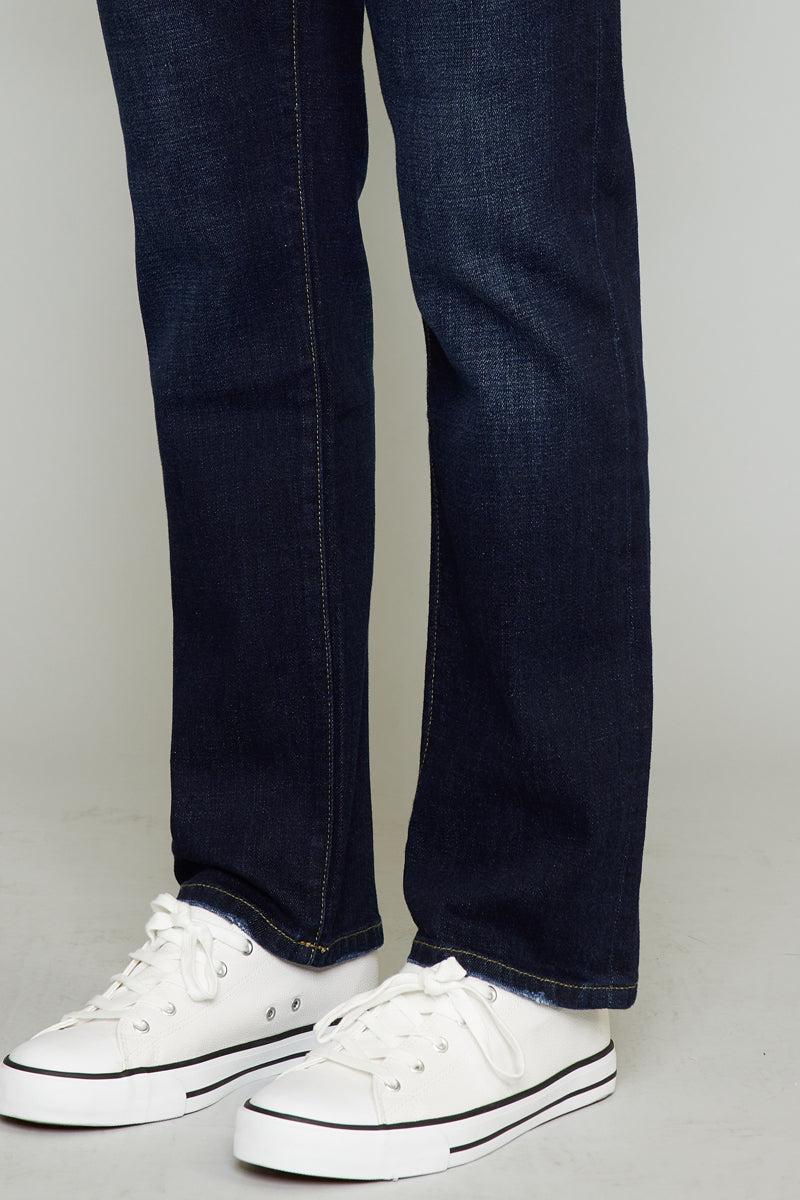 James Dark Wash Slim Straight Men's Jeans - Comfortable & Stylish for Casual Wear, Work & Everyday Outfits
