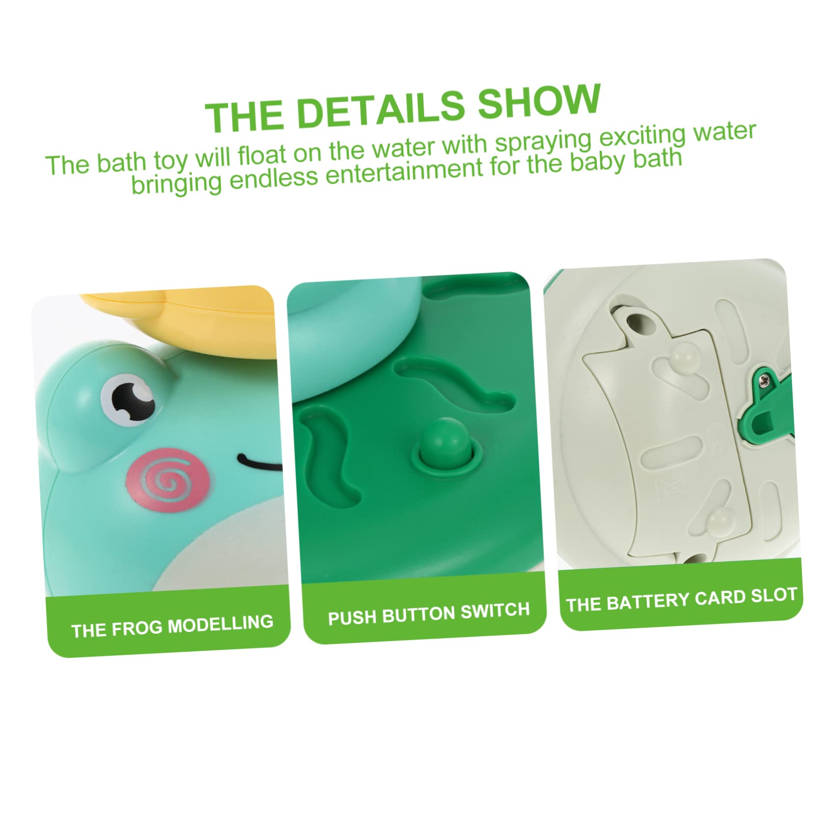 FOYTOKI 2 Sets Frog Bath Toys for Kids - Summer Water Play Sprinkler Toys, Fun Bathtime & Pool Toys for Girls & Boys - Perfect for Outdoor Play, Bath Time Fun & Backyard Water Activities