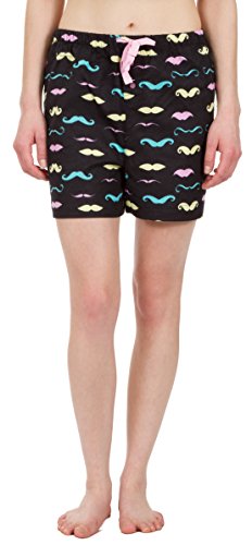 Mustache Black Boxers