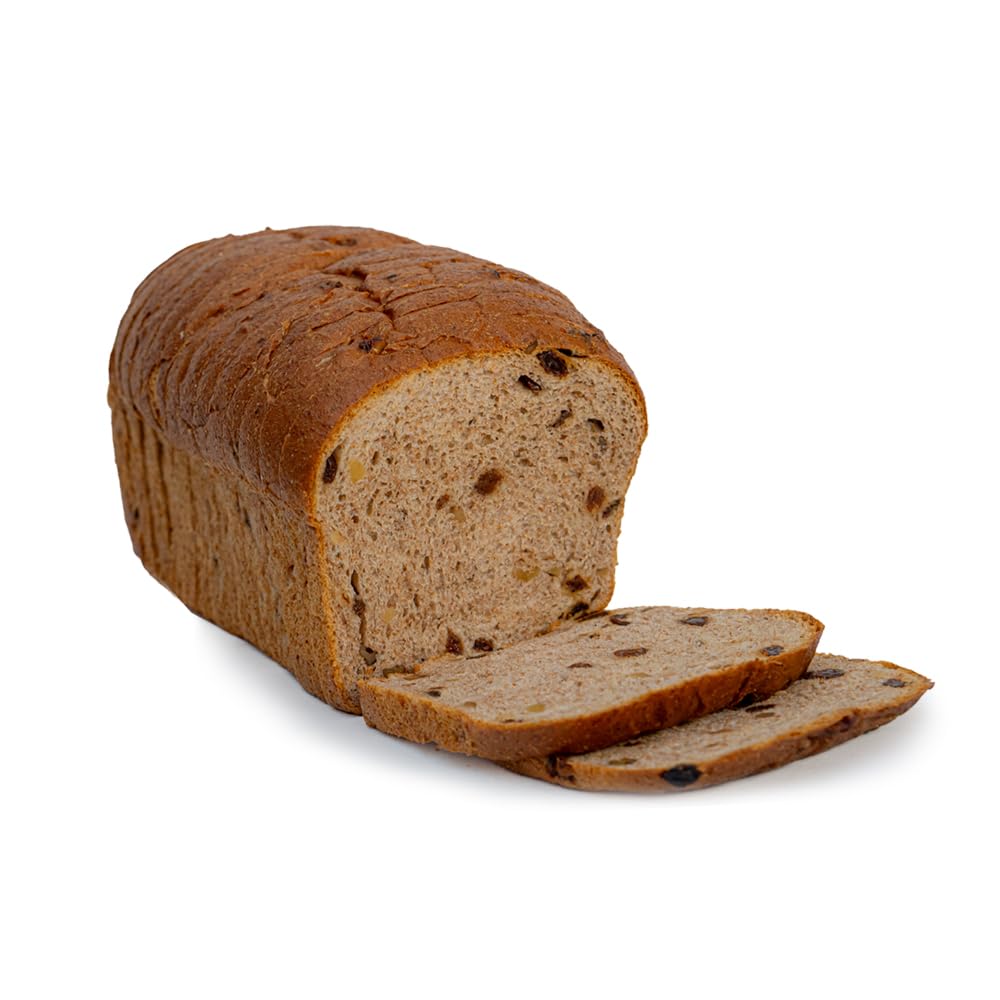 Organic Raisin Cinnamon Walnut Bread - Heartland Bread Sliced Loaf, 32oz | No Fats, Oils, Chemicals or Preservatives | 100% Natural Homemade Taste | Perfect for Breakfast, Snacks & Healthy Eating