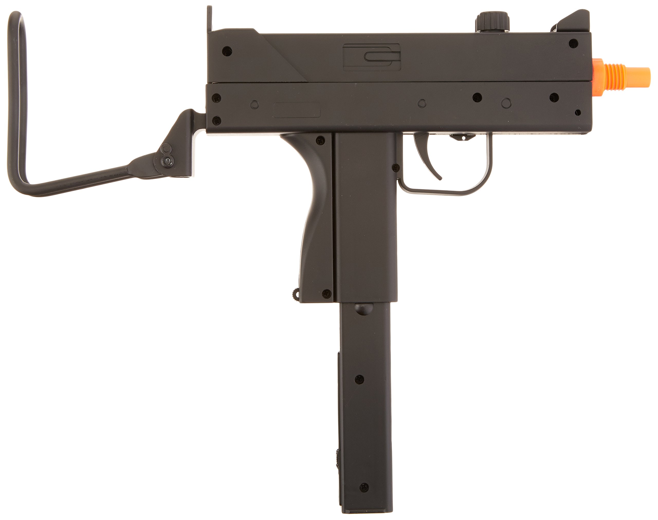 BBTac M42F Airsoft Spring SMG with Folding Wire Stock - 200 FPS, 26 Round Magazine | Spring-Powered Airsoft Gun for Tactical Training, Target Practice & Outdoor Shooting Games