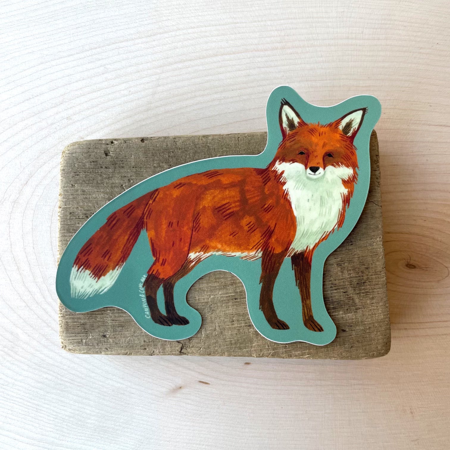 Northwest Fox Sticker - Waterproof Vinyl Decal for Laptops, Cars & Windows - Perfect for Outdoor Enthusiasts & Nature Lovers
