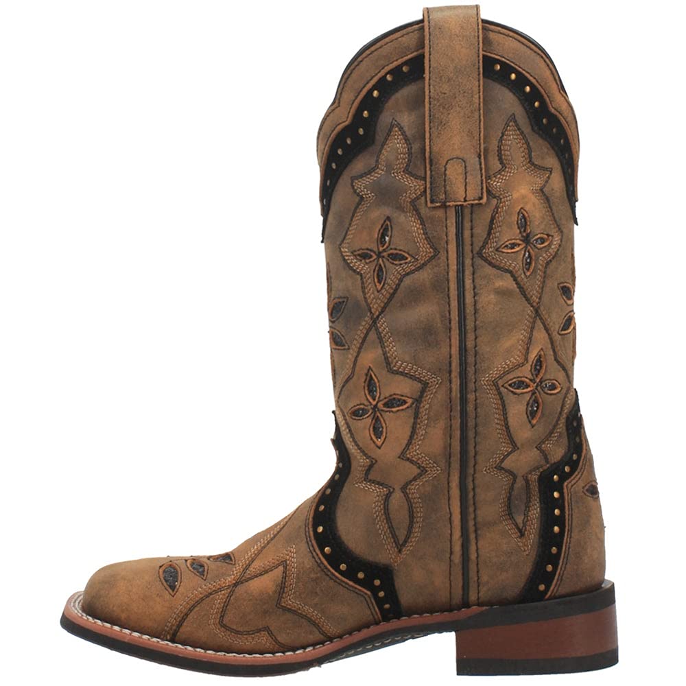 Laredo Honey Bouquet Women's Western Boots 5844 - Stylish Cowgirl Boots for Country Dancing & Rodeo Events | Comfortable Leather Booties for Daily Wear & Fashion Outfits