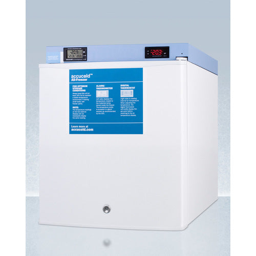 Accucold FS24LMED2 Compact All Freezer - Energy Efficient Upright Freezer for Home, Garage & Office Use - Perfect for Frozen Food Storage & Meal Prep