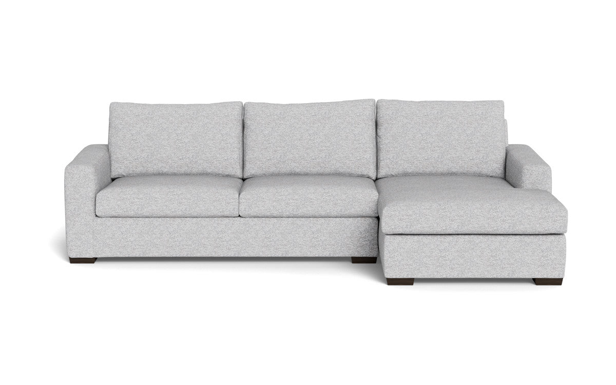 Modern Mesa 123 Right Chaise Sectional Sofa - Comfortable L-Shaped Couch for Living Room, Family Room & Lounge Areas