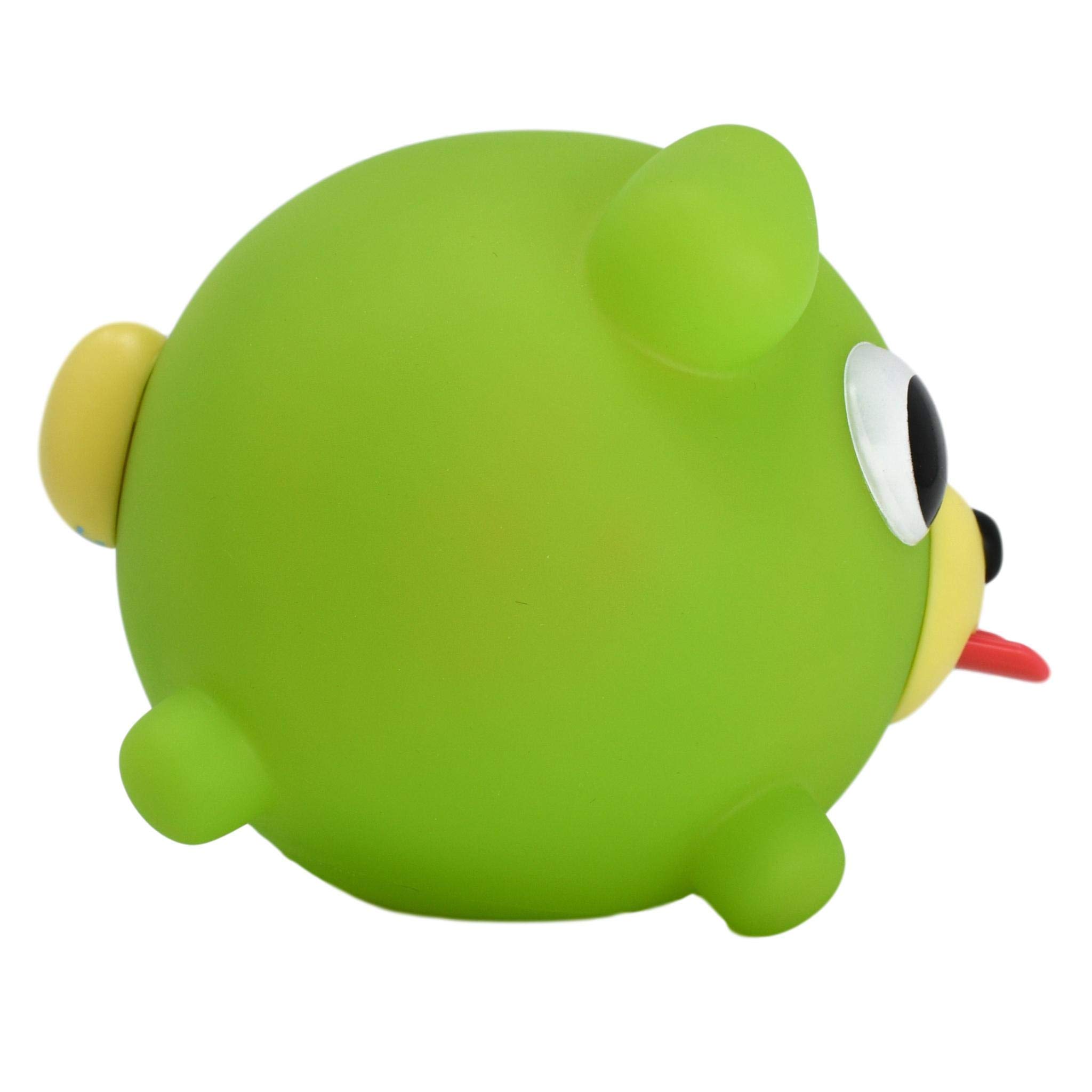 Sankyo Toys Squeeze and Play Sound Ball - Interactive Neon Green Dog Toy for Babies & Toddlers | Fun Sensory Play, Early Learning, and Pet Training | Perfect for Playtime, Gifts, and Developmental Activities