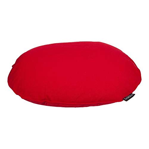 Lex & Max Oval Tivoli 80 RED - Stylish & Durable Outdoor Dining Table for Patio, Garden, Poolside & Backyard Decor (80-inch Oval Shape, Red Finish)