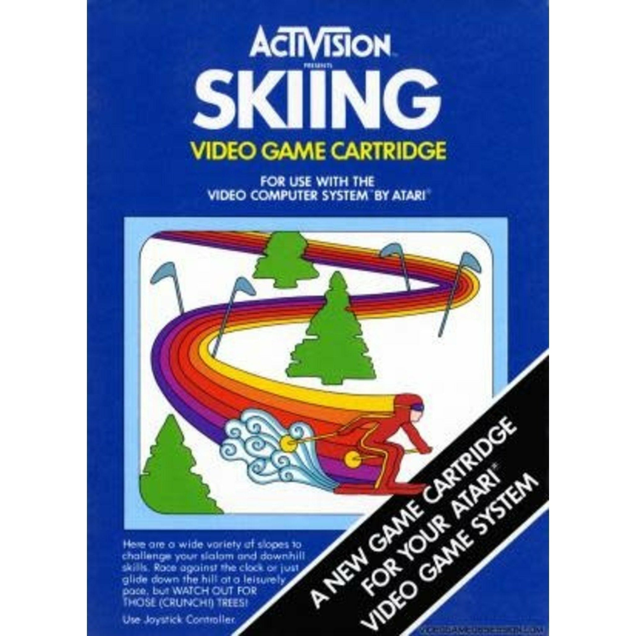 Atari 2600 Skiing Game Cartridge - Classic Retro Video Game for Atari 2600 Console - Perfect for Vintage Gaming Enthusiasts & Collectors