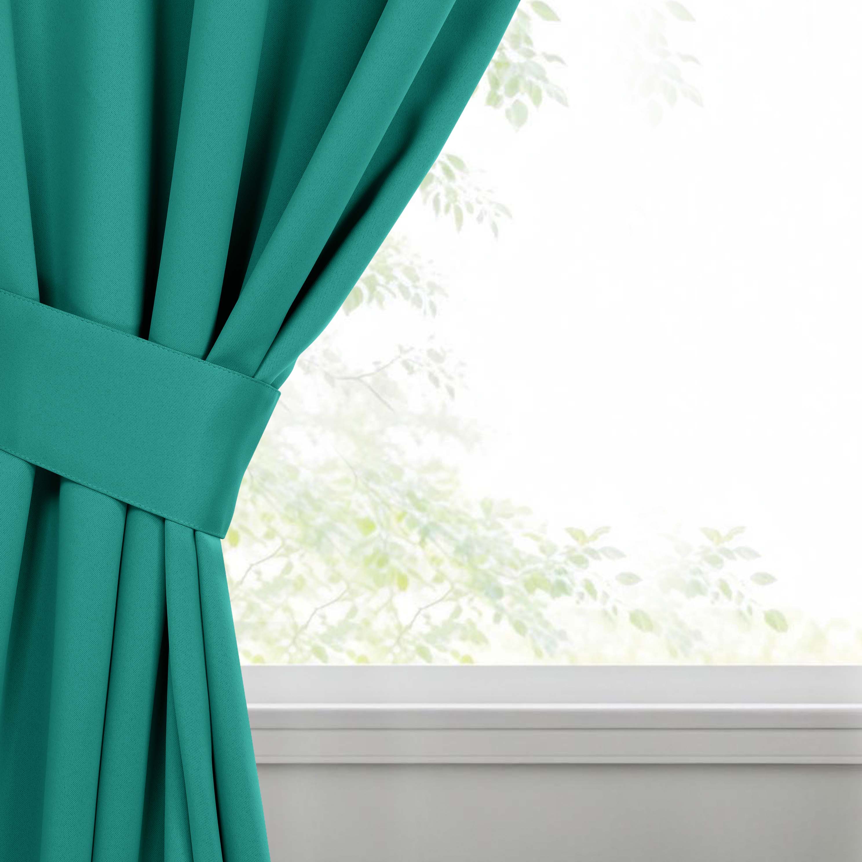Premium Blackout Curtains Set of 2 - 100% Room Darkening, Machine Washable & Noise Reducing for Bedroom, Nursery & Home Theater