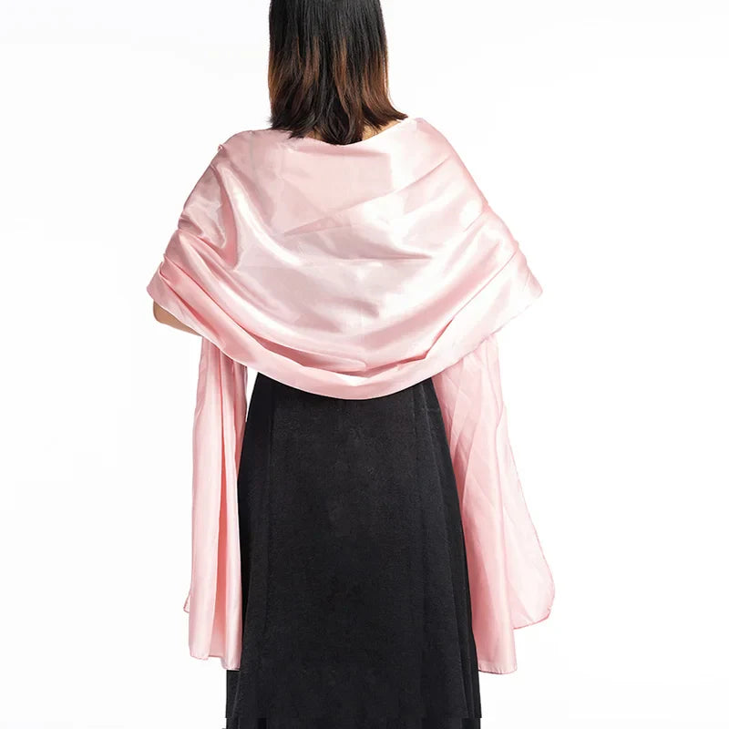 19 Colors Elegant Long Formal Wedding Shawl for Women - Soft Evening Bridal Wrap Scarf - Perfect for Weddings, Parties & Special Occasions