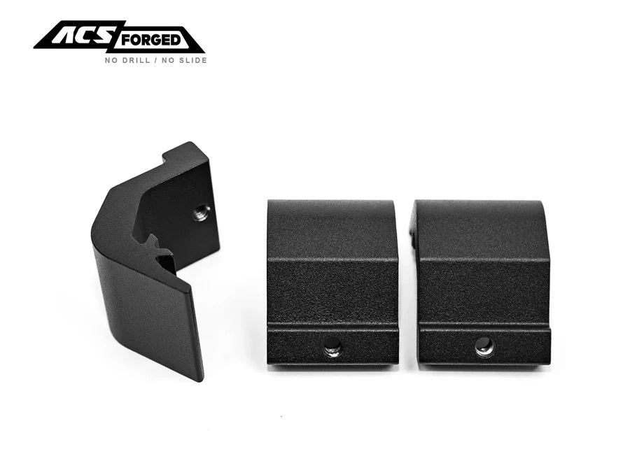 ACS Forged No Drill Front License Plate Bracket | Compatible with 2020-2024 Jeep Gladiator 5'0 Bed | Easy Installation for Off-Road & Street Legal Compliance