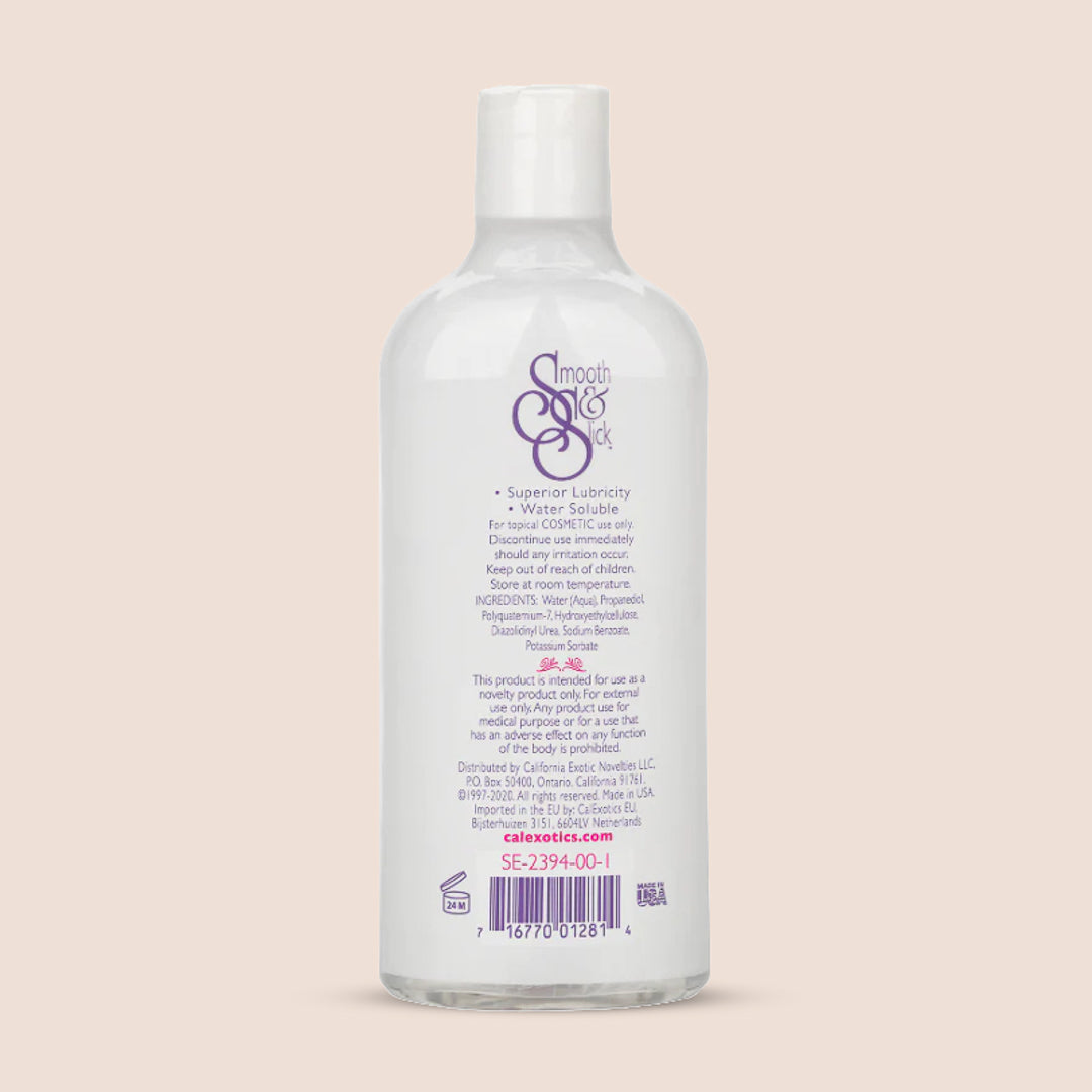 CalExotics Smooth & Slick Water-Based Lubricant for Men & Women - Long-Lasting Personal Lubricant for Enhanced Intimacy, Massage & Sensual Play