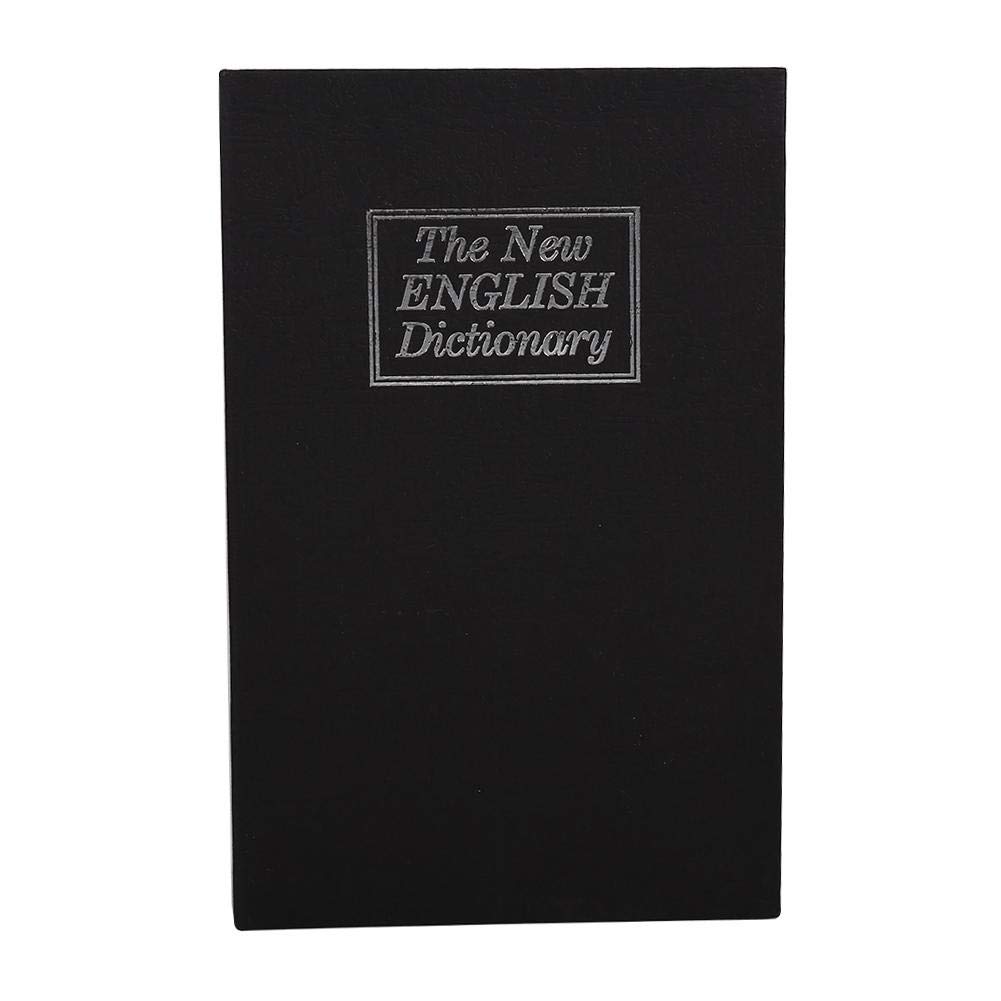 Simulation Book Safe Box with Combination Lock - Portable Security Storage Container for Money, Jewelry, Documents & Valuables (Black) | Perfect for Home, Office & Travel Security