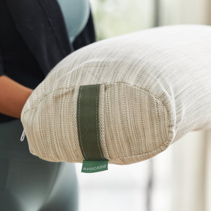 Organic Yoga Bolster Pillow for Meditation & Support - Premium Cushion for Yoga, Pilates, Pregnancy & Relaxation at Home or Studio