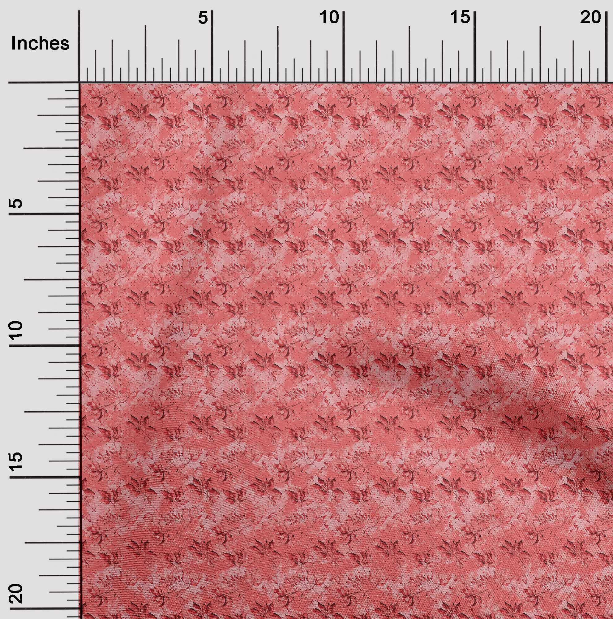 oneOone Polyester Spandex Pink Salmon Batik Dress Fabric - 56 Inch Wide Printed Material by The Yard | Perfect for DIY Dresses, Skirts & Home Decor Projects