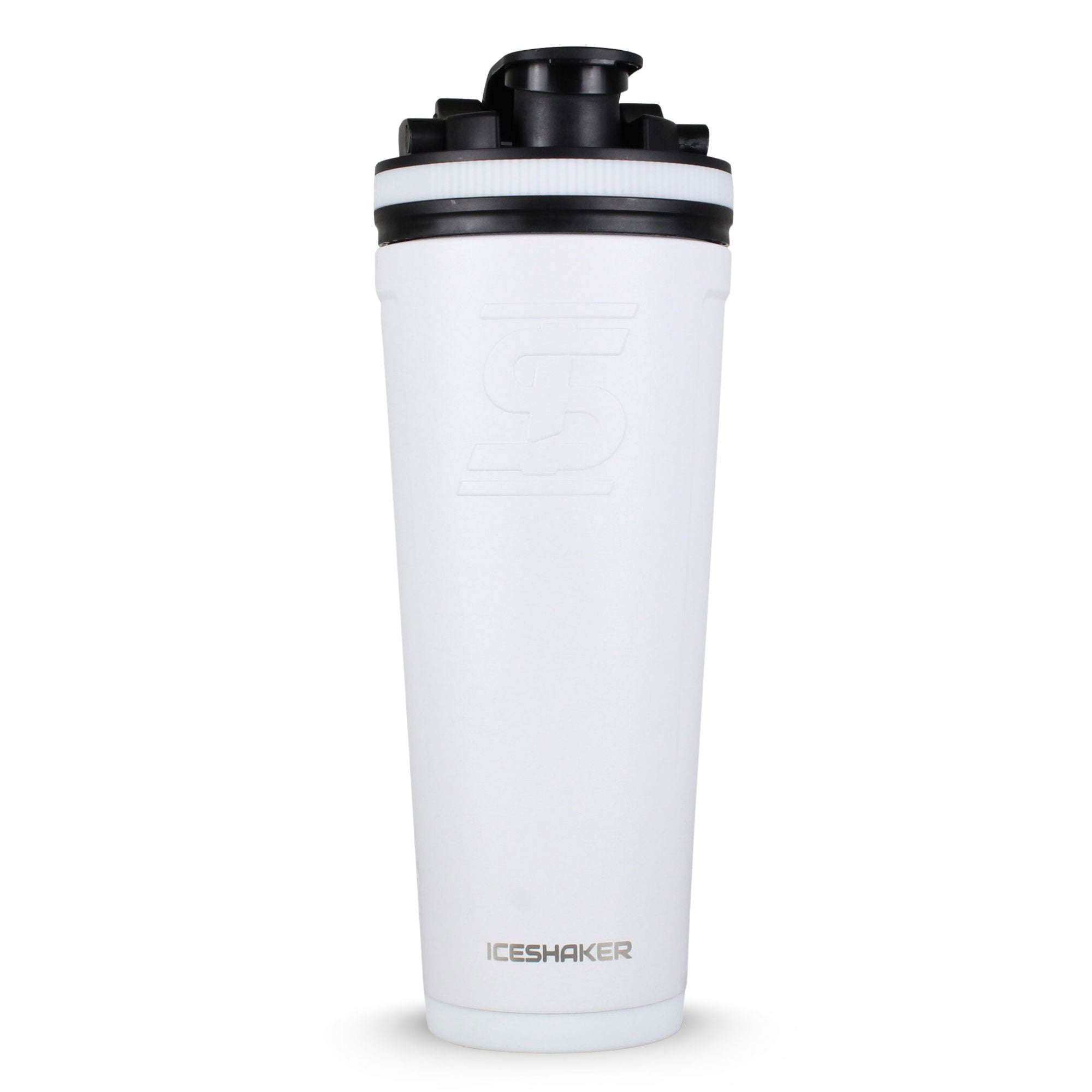 36oz Insulated Stainless Steel Ice Shaker Bottle - White - Perfect for Gym, Workouts & Protein Shakes - Leakproof & Sweatproof Design