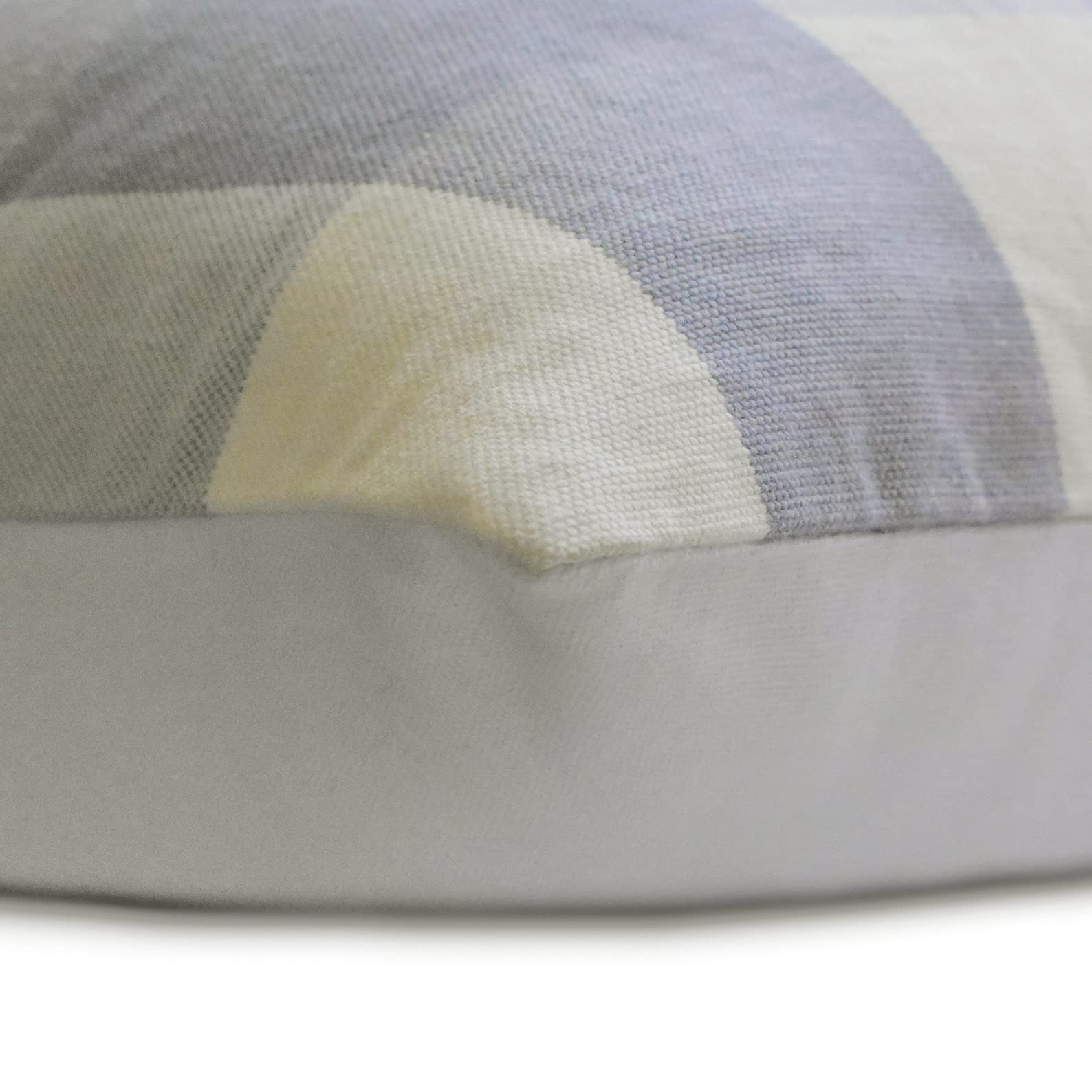 HomeCentric 14x14 Inch Lavender Cotton Buffalo Check Pillow Cover - Plaid Throw Pillow for Sofa, Nursery & Home Decor - Soft Lilac Plaid Pattern for Living Room, Bedroom & Office