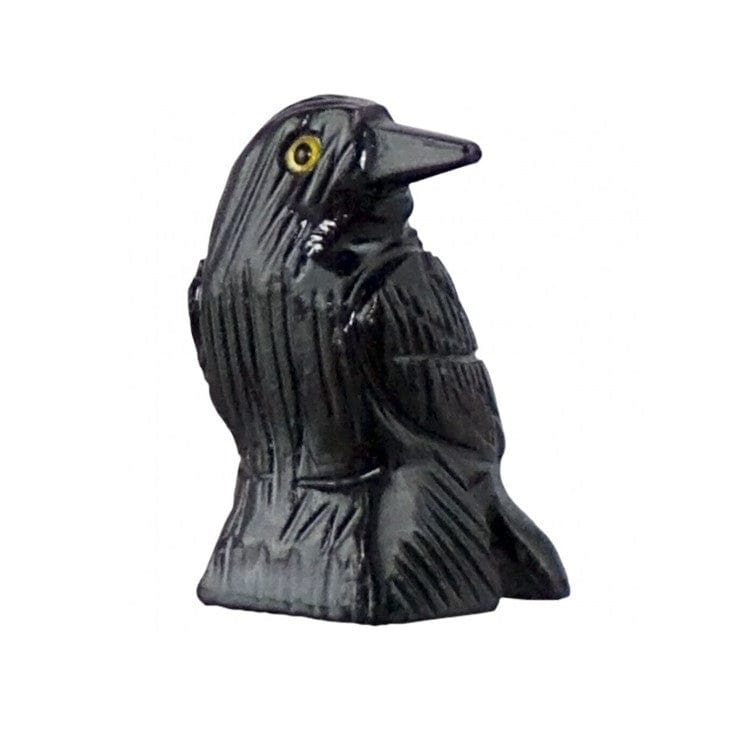 Black Onyx Raven Totem - Handcrafted Spiritual Jewelry for Protection & Good Luck | Perfect for Meditation, Home Decor & Gifts