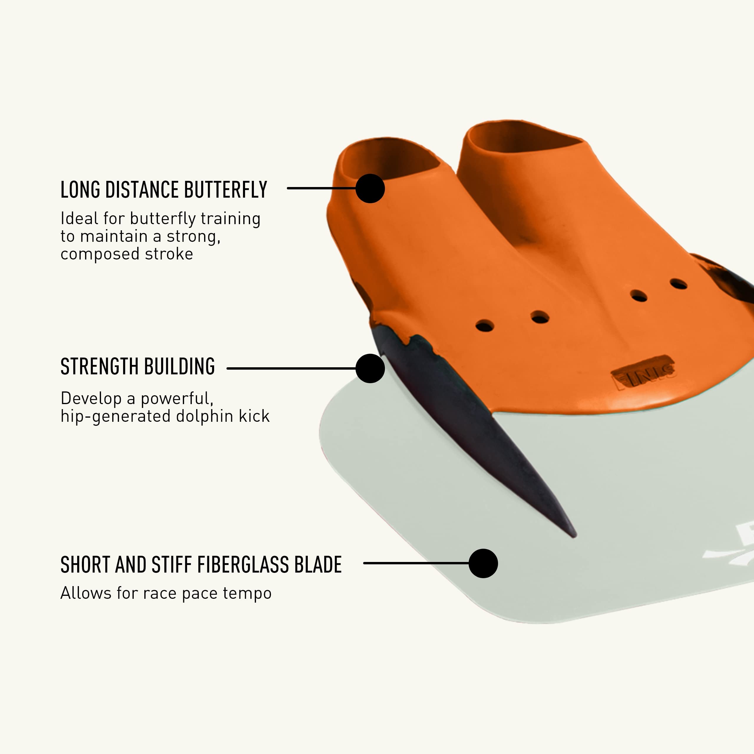 FINIS Shooter Fiberglass Monofin - Professional Swimming Fin for Men & Women - Improves Technique, Speed & Strength - Mermaid Style Swim Flipper for Pool Training, Freediving & Underwater Performance