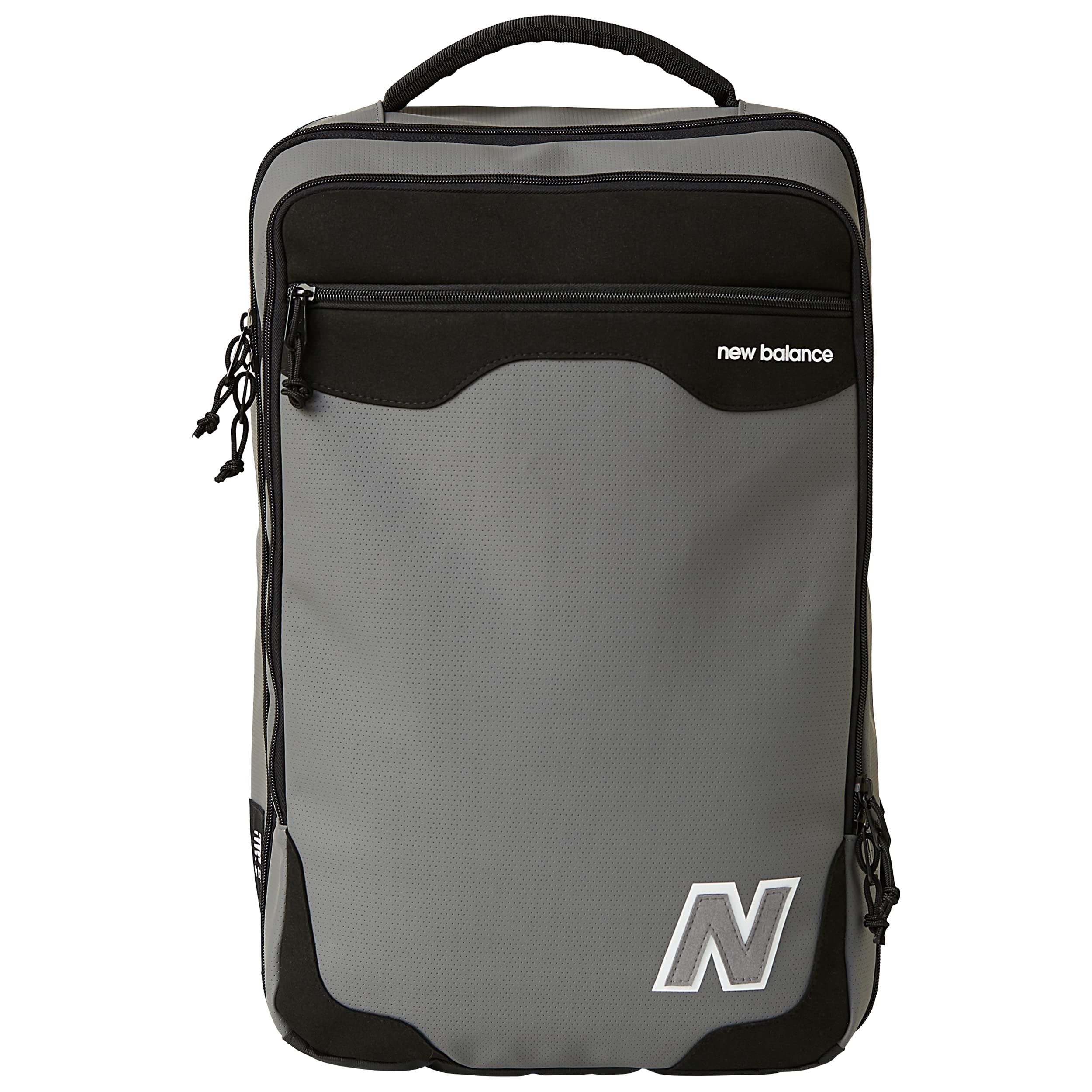 New Balance Grey One Size Backpack for School, Travel & Work - Lightweight & Durable Laptop Backpack with Multiple Pockets