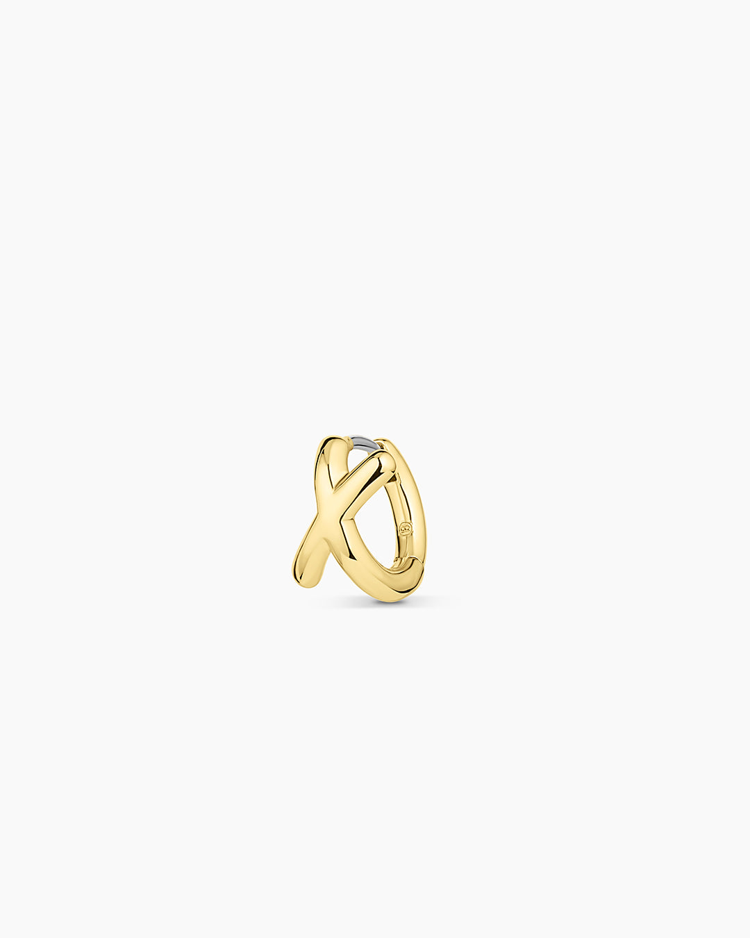 Alphabet Single Huggie Earrings - Minimalist Gold Plated Initial Letter Studs for Women - Perfect for Everyday Wear, Gifts & Special Occasions
