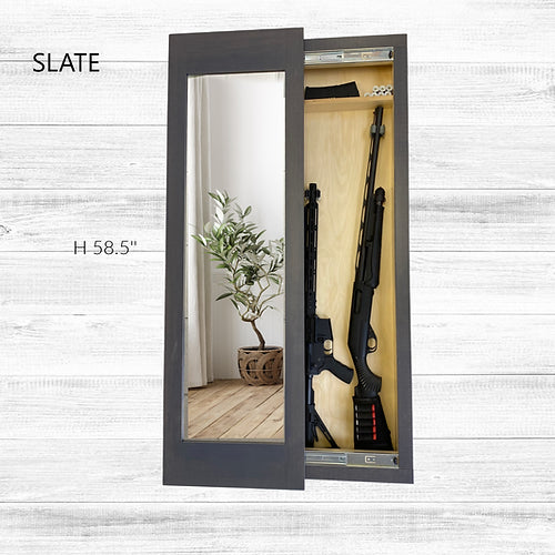 Go Secret Storage Full Length Sliding Concealment Mirror - Hidden Safe for Valuables, Jewelry & Cash - Perfect for Bedroom, Bathroom or Closet Security
