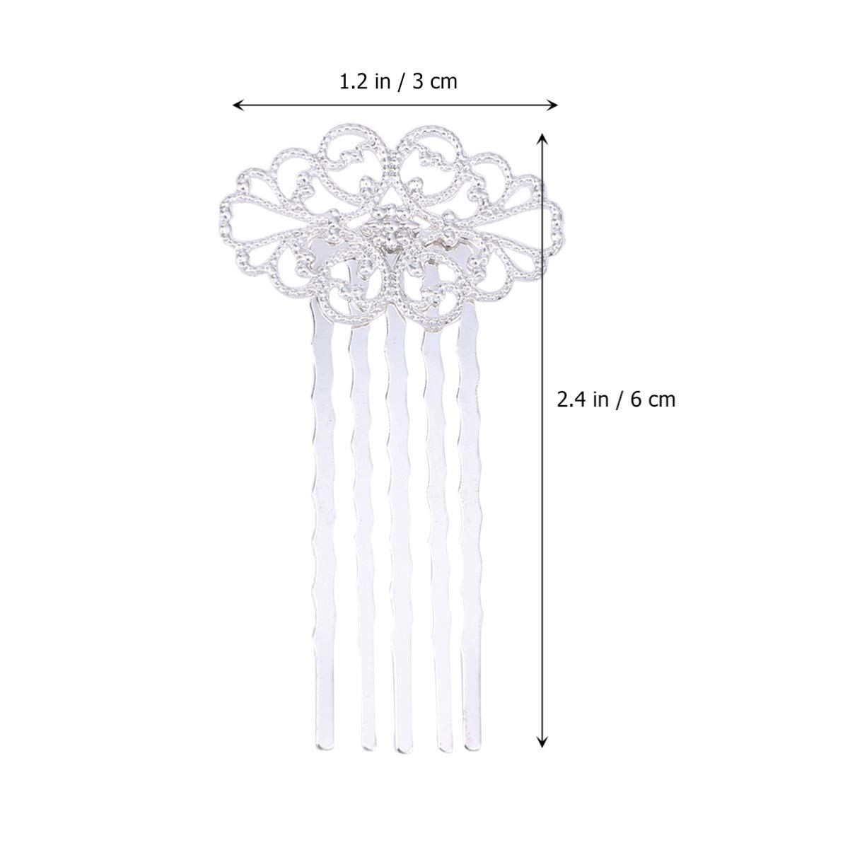 KALLORY 10pcs Floral Hair Combs for Women - Elegant Inserted Hair Accessories, Bridal Headdress & Wedding Hair Decor - Perfect for Parties, Prom, and Special Occasions
