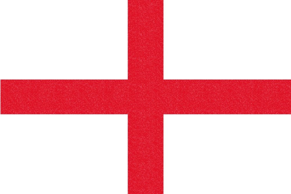England Country Flag Metal Art - 16x24 Gallery Quality Letterpress Aluminum Wall Decor for Home, Office, or Pub Display