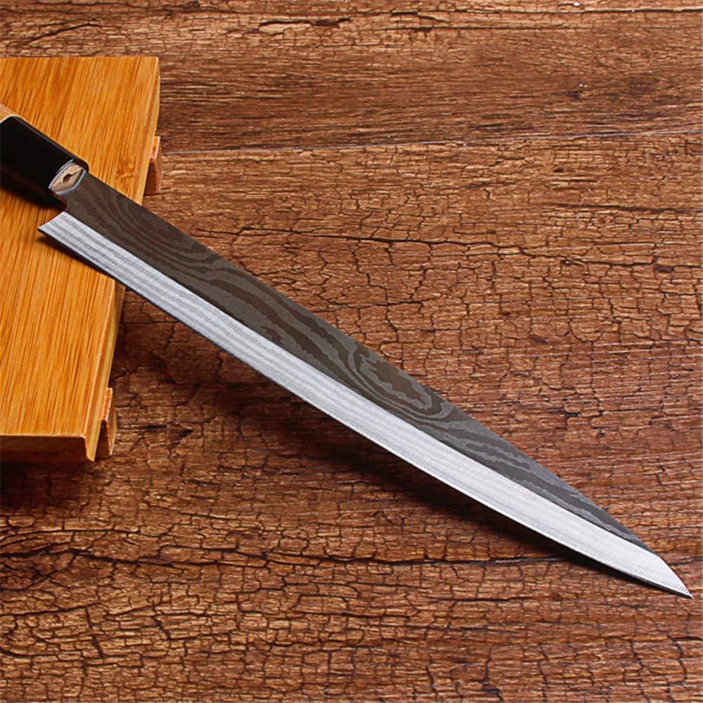Premium Japanese Sashimi Knife - High Carbon Stainless Steel Left-Handed Chef's Knife for Sushi, Salmon & Precision Slicing - Professional Kitchen Tool for Home Cooks & Sushi Chefs - Ideal for Sashimi Preparation, Fish Filleting & Asian Cuisine