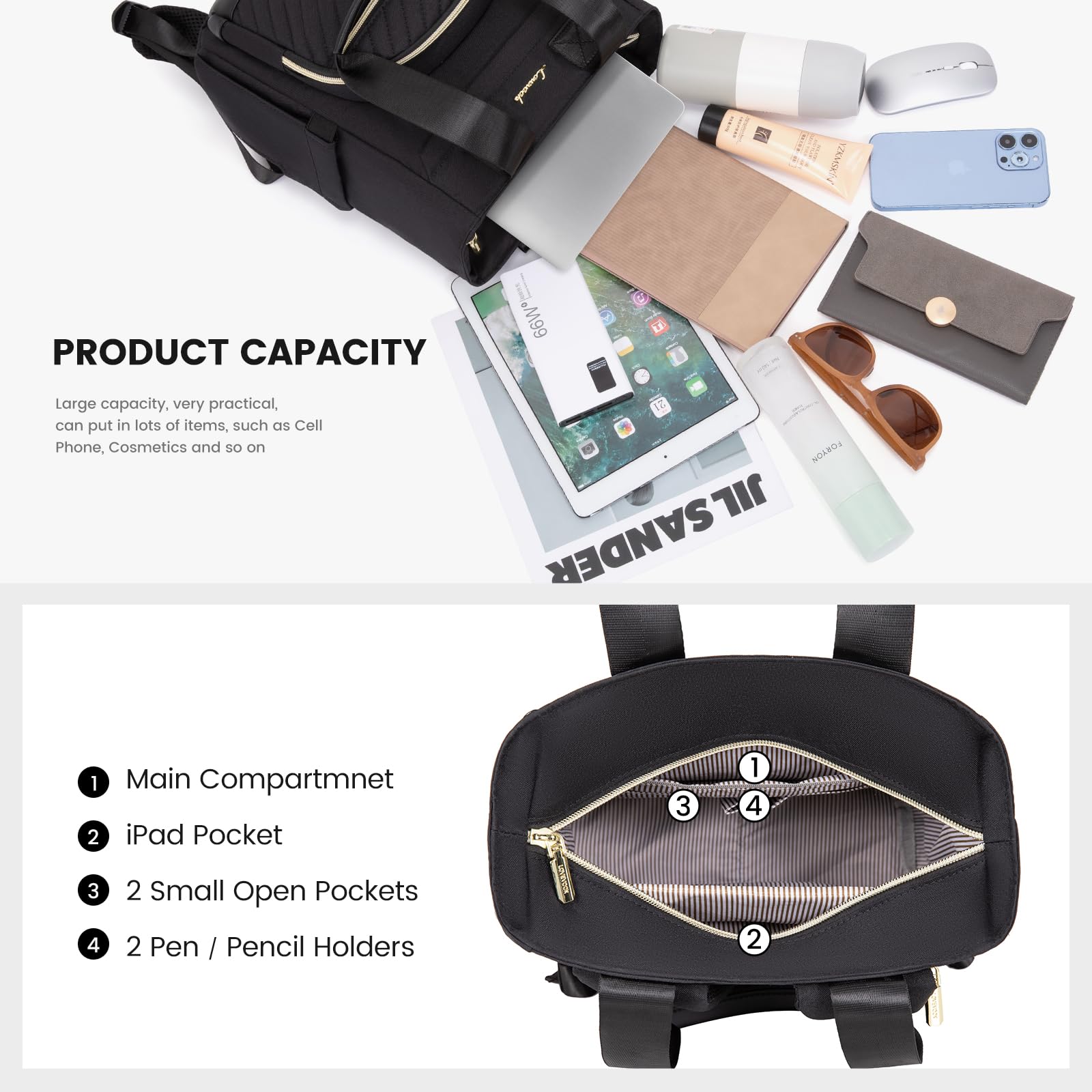 LOVEVOOK Mini Backpack Purse for Women - Waterproof Small Backpack with Adjustable Straps, Cute Convertible Backpack for Daily Use, Work & Travel - Perfect for Commuting, Shopping and Weekend Getaways