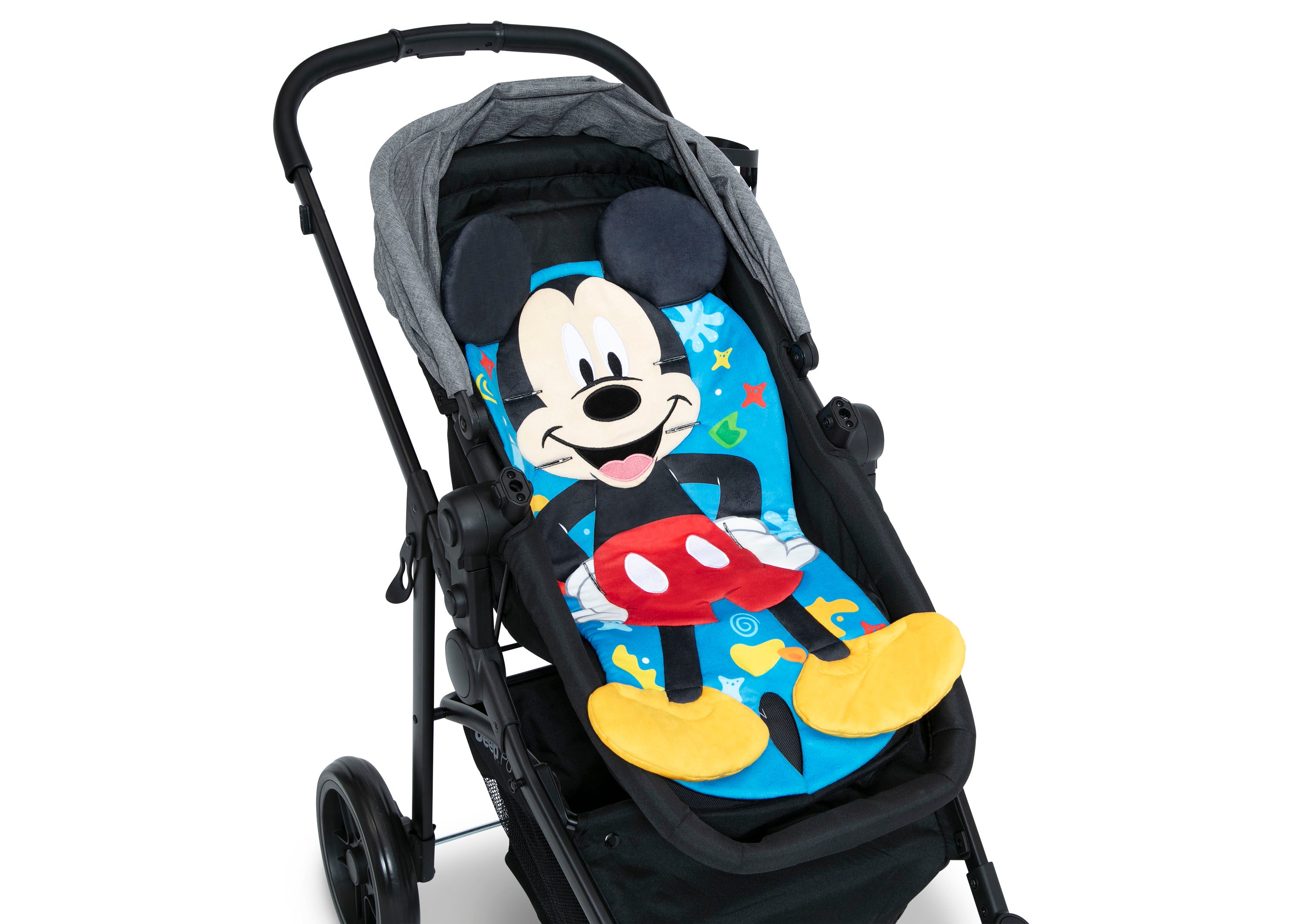 Disney Mickey Mouse Stroller Seat Pad - Soft & Comfortable Baby Stroller Cushion for Boys & Girls - Perfect for Walks, Shopping & Travel