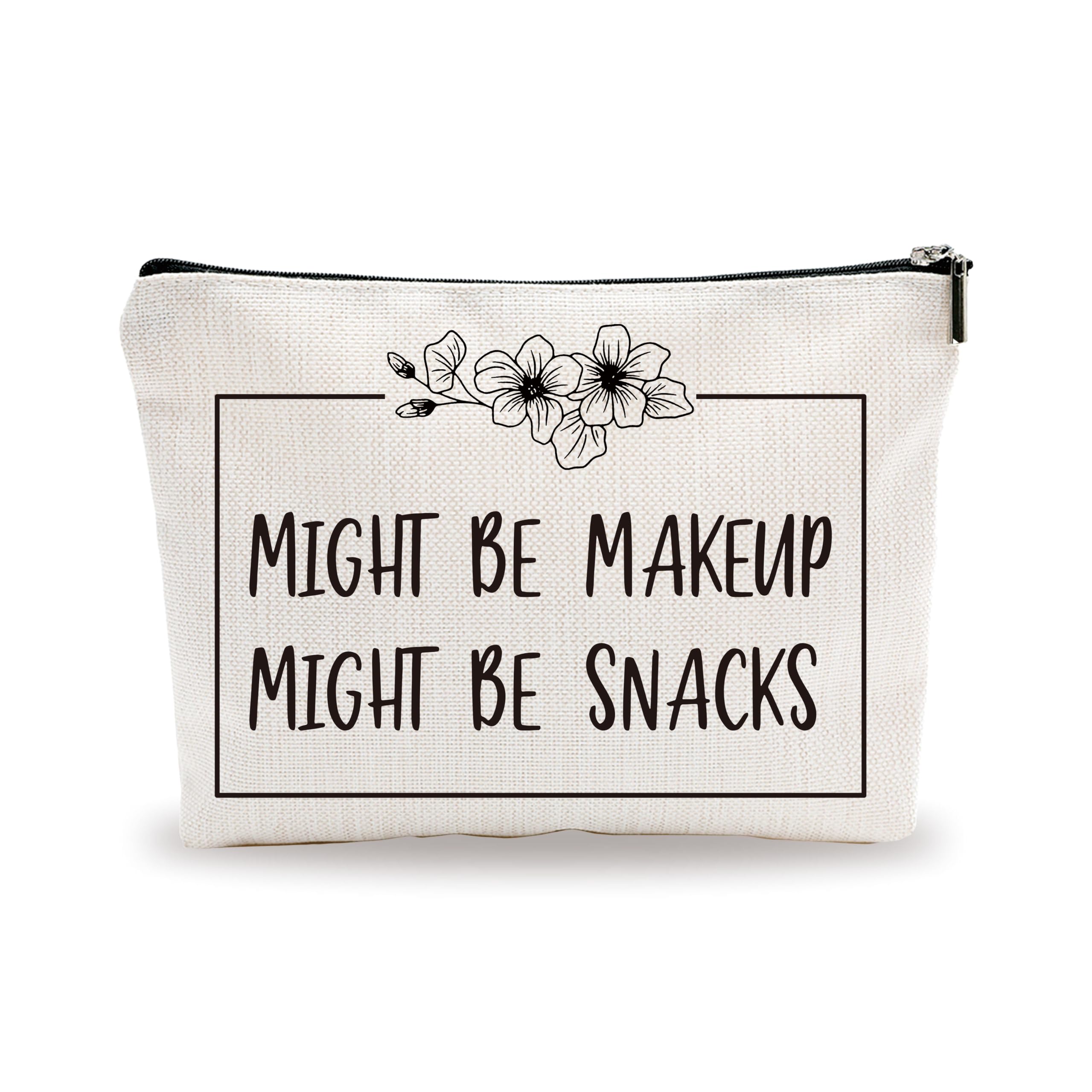 Minimalist Makeup Bag with Funny Quote - Versatile Cosmetic & Toiletry Pouch for Women - Perfect Gift for Best Friends, Girlfriends & Personal Care - Great for Travel, Gym & Daily Essentials - A26