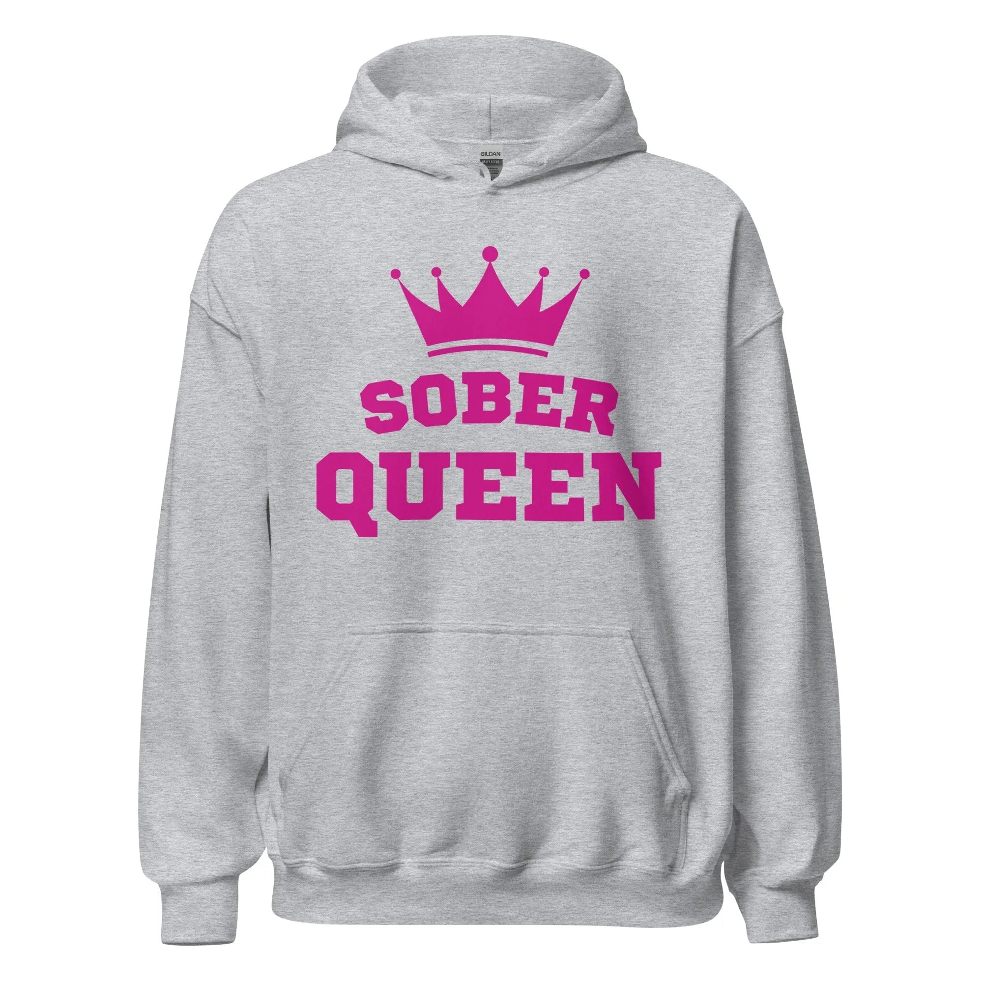 Sober Queen Hoodie - Stylish & Comfortable Women's Hooded Sweatshirt for Sobriety & Recovery | Perfect for AA Meetings, Sober Living & Daily Wear