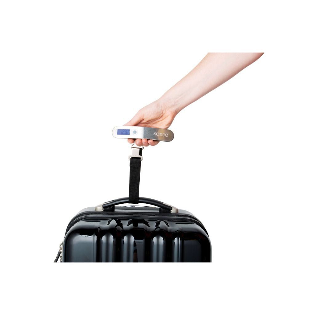 Korjo Digital Luggage Scale - Portable Handheld Scale for Travel with 50kg/110lb Capacity - Perfect for Airports, Hotels, and Suitcase Weight Measurement