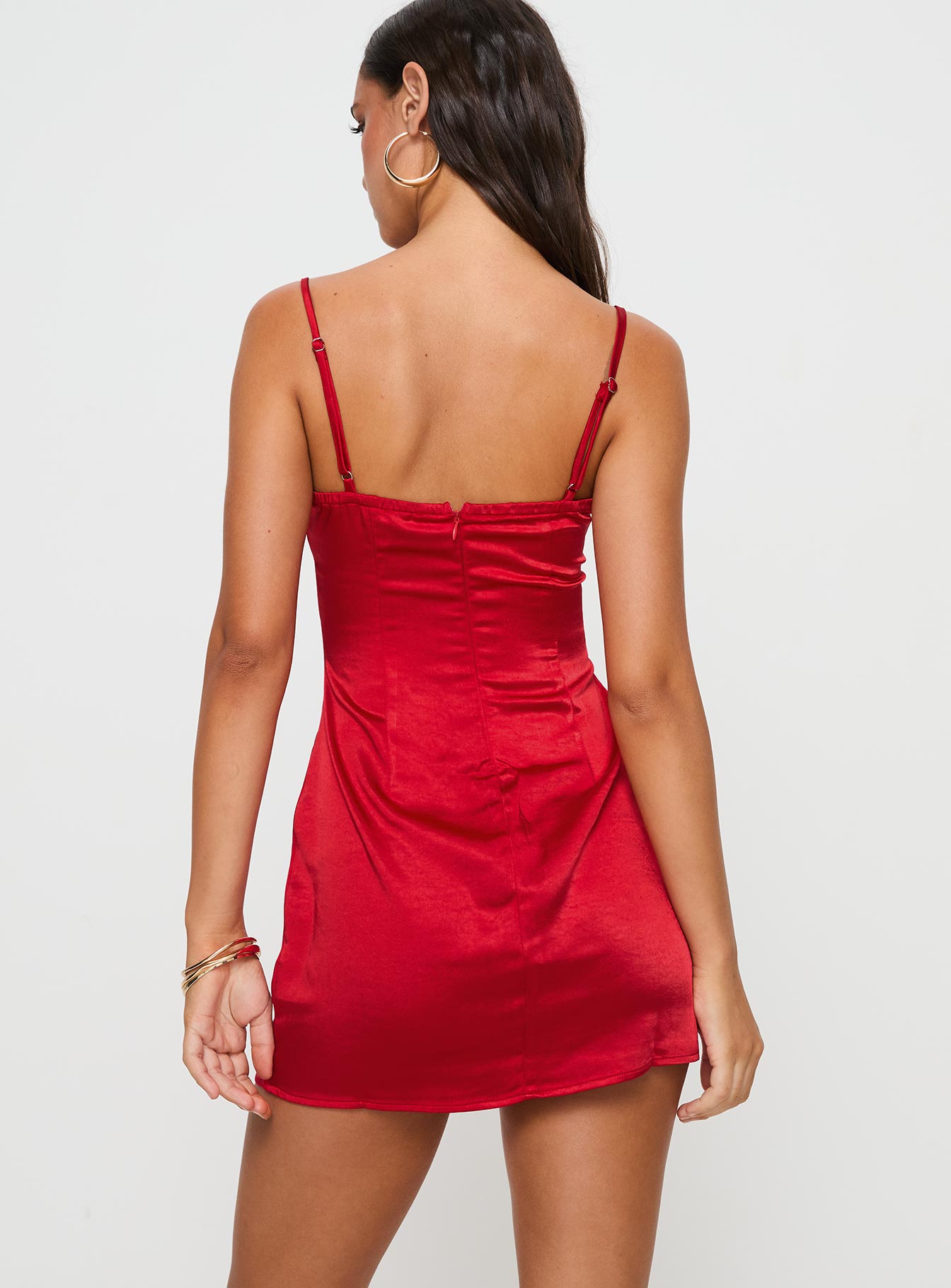 Ambre Mini Dress Red - Sexy Short Sleeve Party Dress for Women | Perfect for Night Out, Club, Date Night & Special Occasions