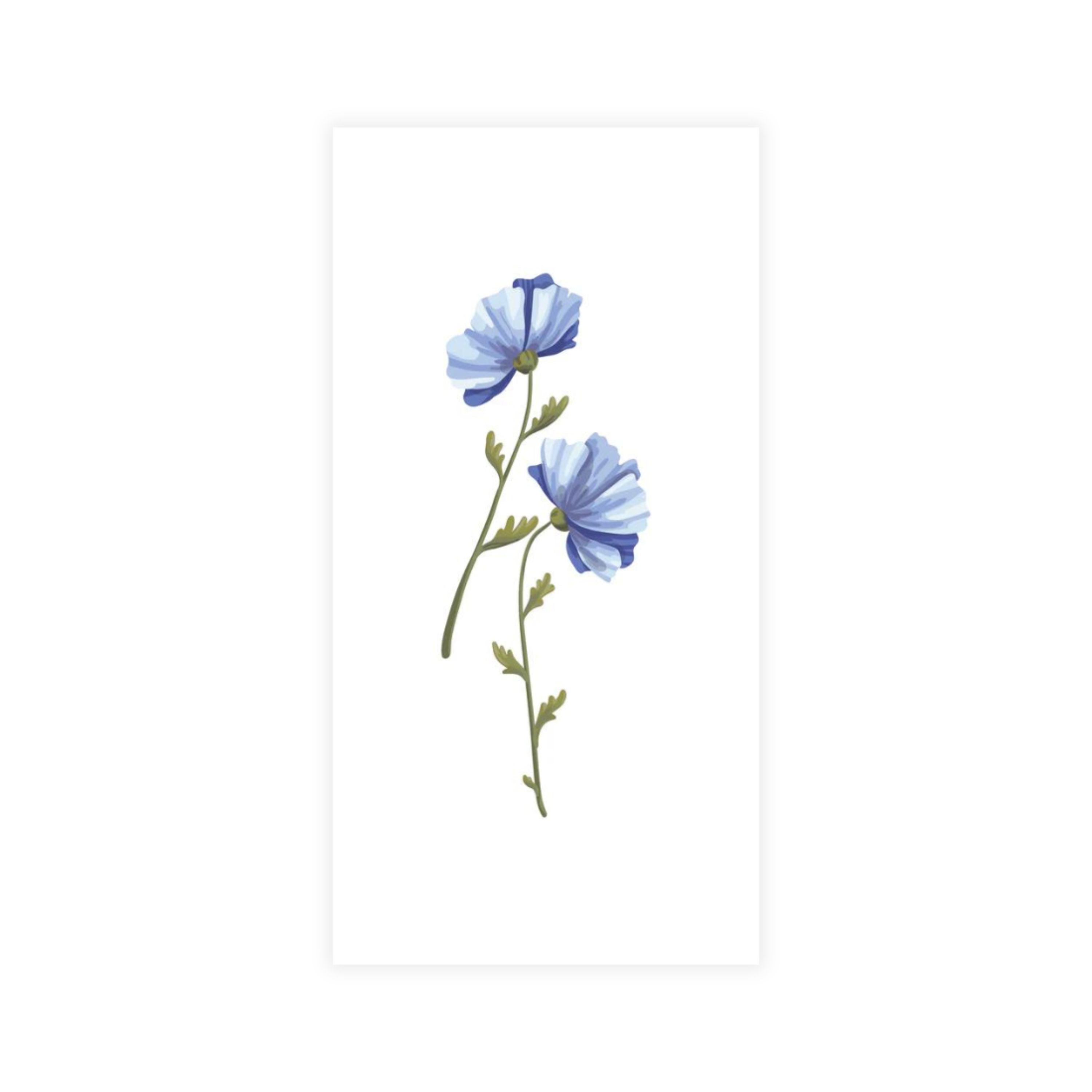 Disposable Linen-Like Paper Guest Towels - 16 Pack Blue Daffodil | Premium Bathroom & Kitchen Napkins for Parties, Weddings & Events