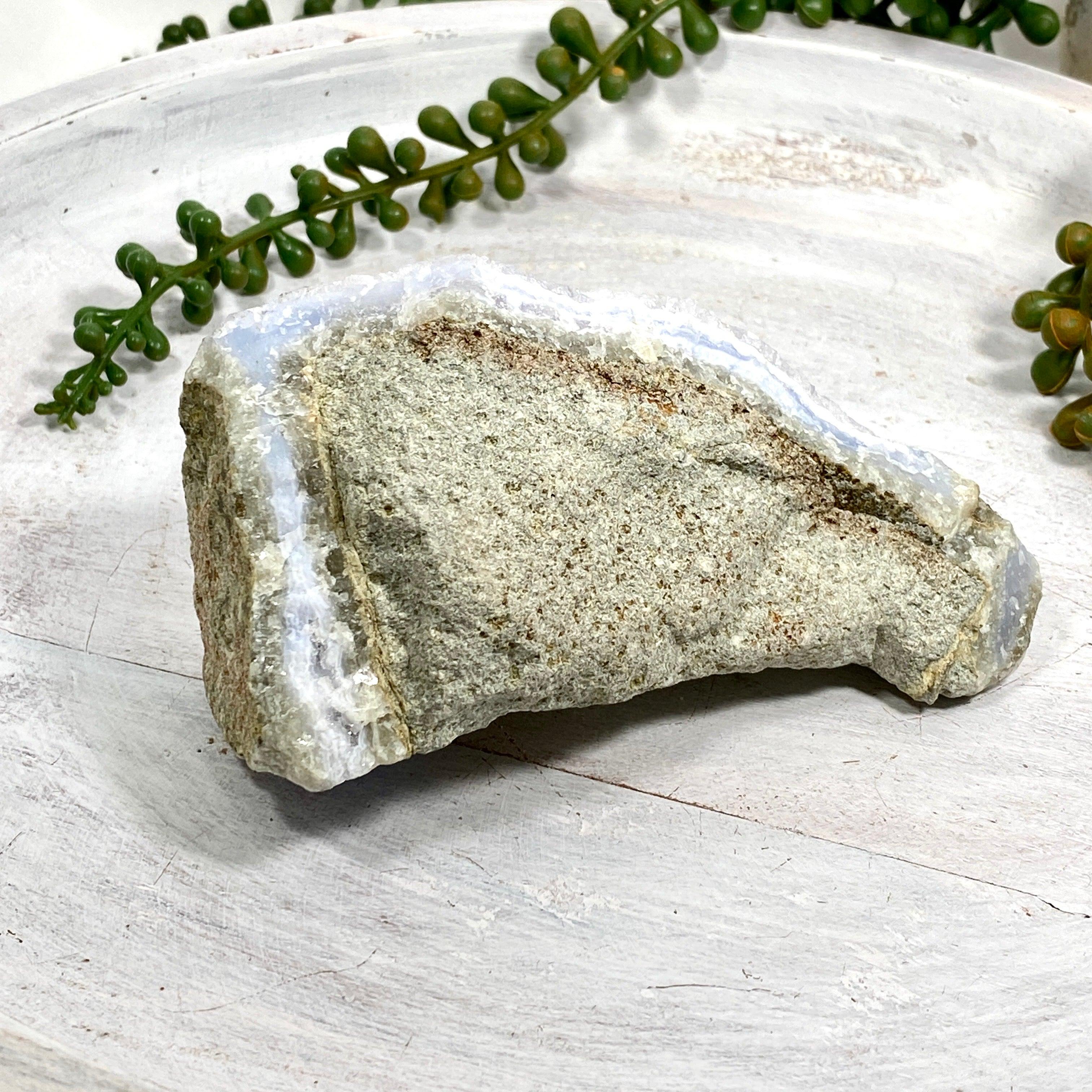 Natural Blue Lace Agate Raw Crystal Stone - Healing Gemstone for Meditation, Jewelry Making & Home Decor (CR3519) - Perfect for Spiritual Healing, Energy Work & Crystal Collections