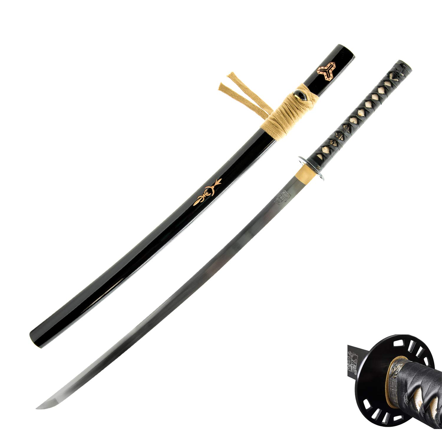 Authentic Japanese Hattori Hanzo Iron Tsuba - Handcrafted Samurai Sword Guard for Cosplay, Collectors & Martial Arts Training | Perfect for Historical Reenactments & Display