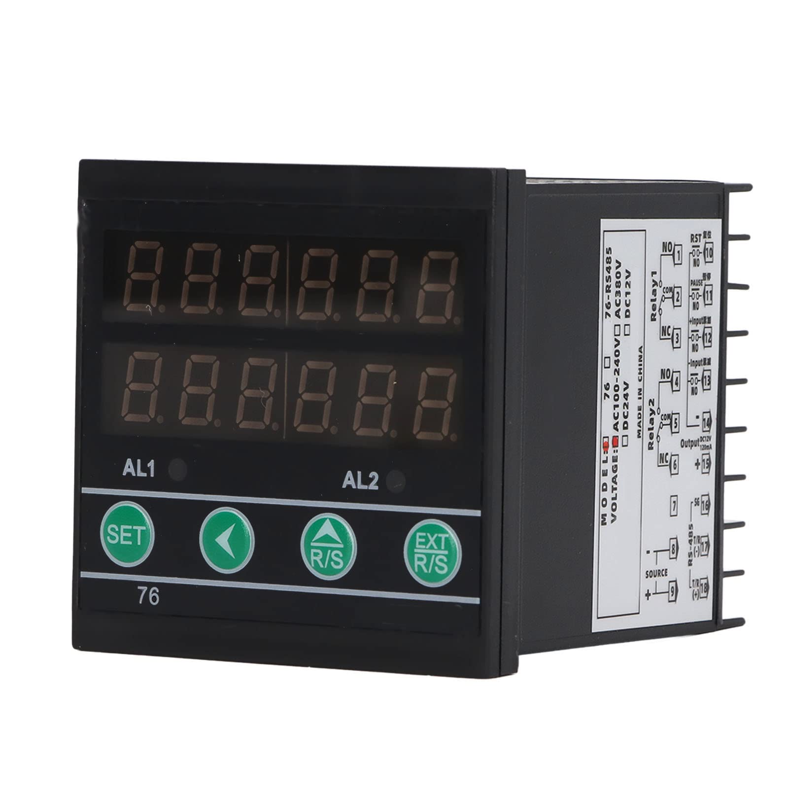 6 Digit Industrial Counter with LED Display - Multifunctional Digital Timer for Assembly Line, Production Counting & Inventory Management