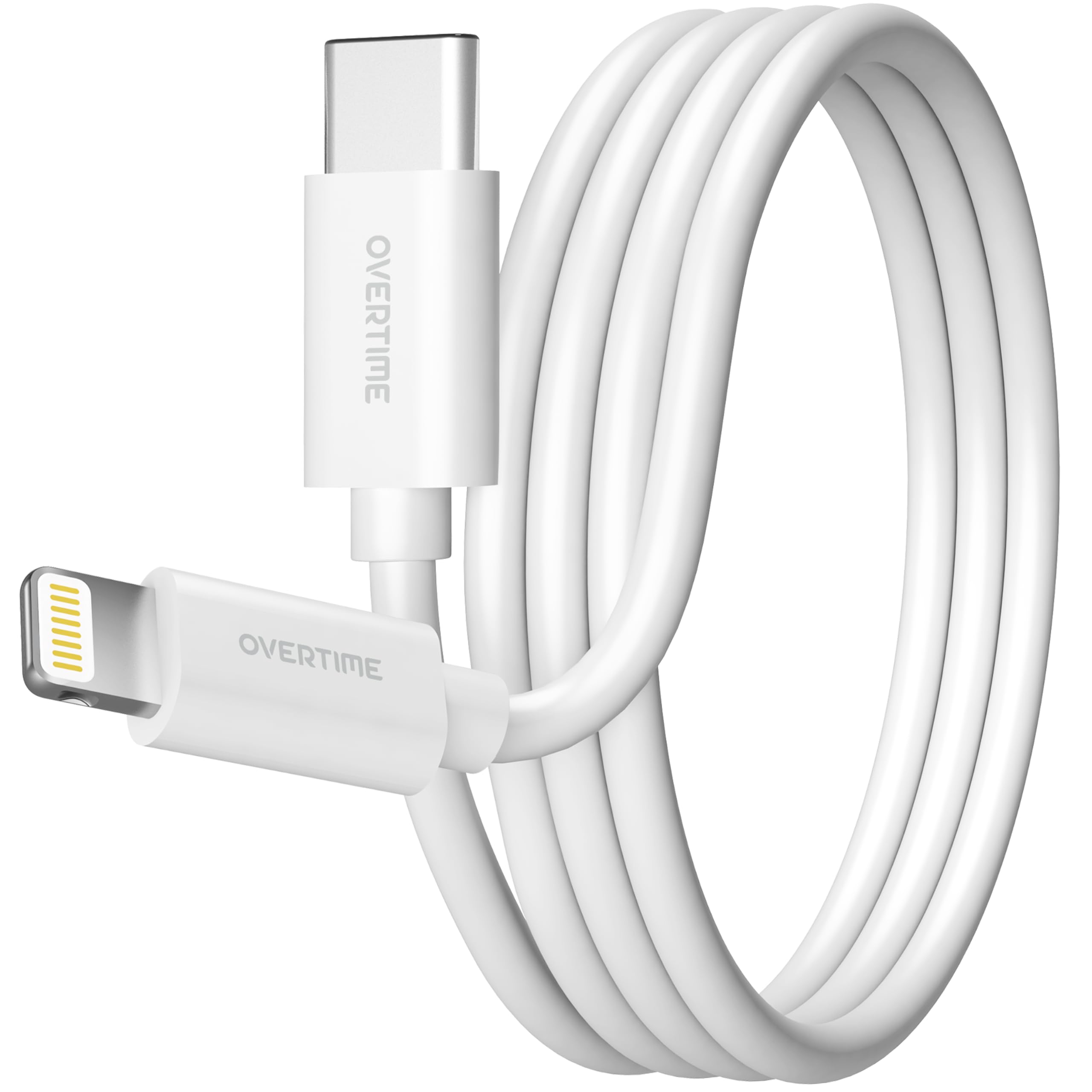 MFI Certified iPhone Lightning Cable - 6ft Fast Charging USB-C to Lightning Cable for iPhone, iPad, iPod | Durable & Portable Apple Charger Cord | Perfect for Home, Office, Travel & Car Charging - White