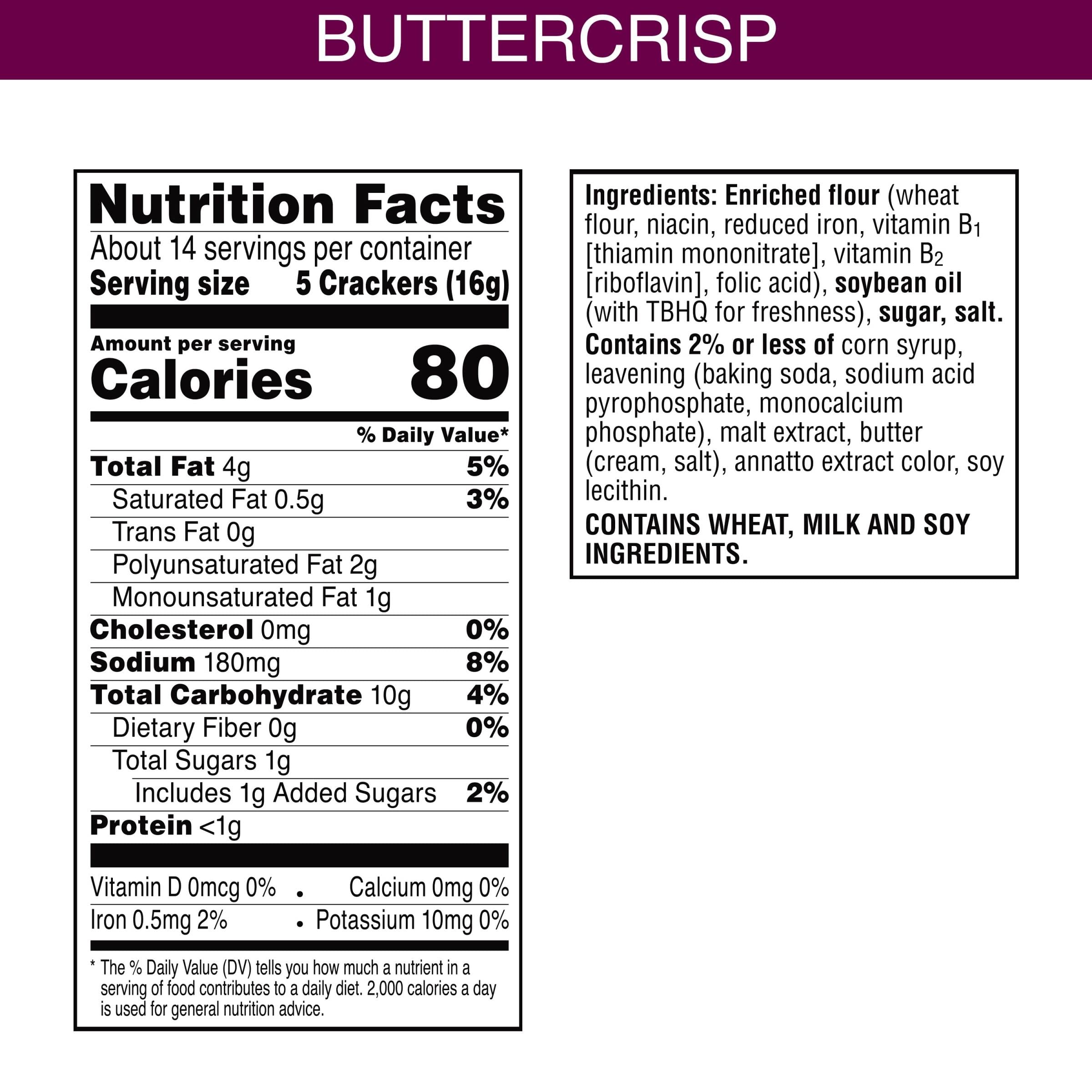 Toasteds Classic Buttercrisp Crackers - 8oz Box (Pack of 1) | Party Snacks, Lunch Snacks, Afternoon Tea & Picnic Food | Crunchy Buttery Flavor for Any Occasion