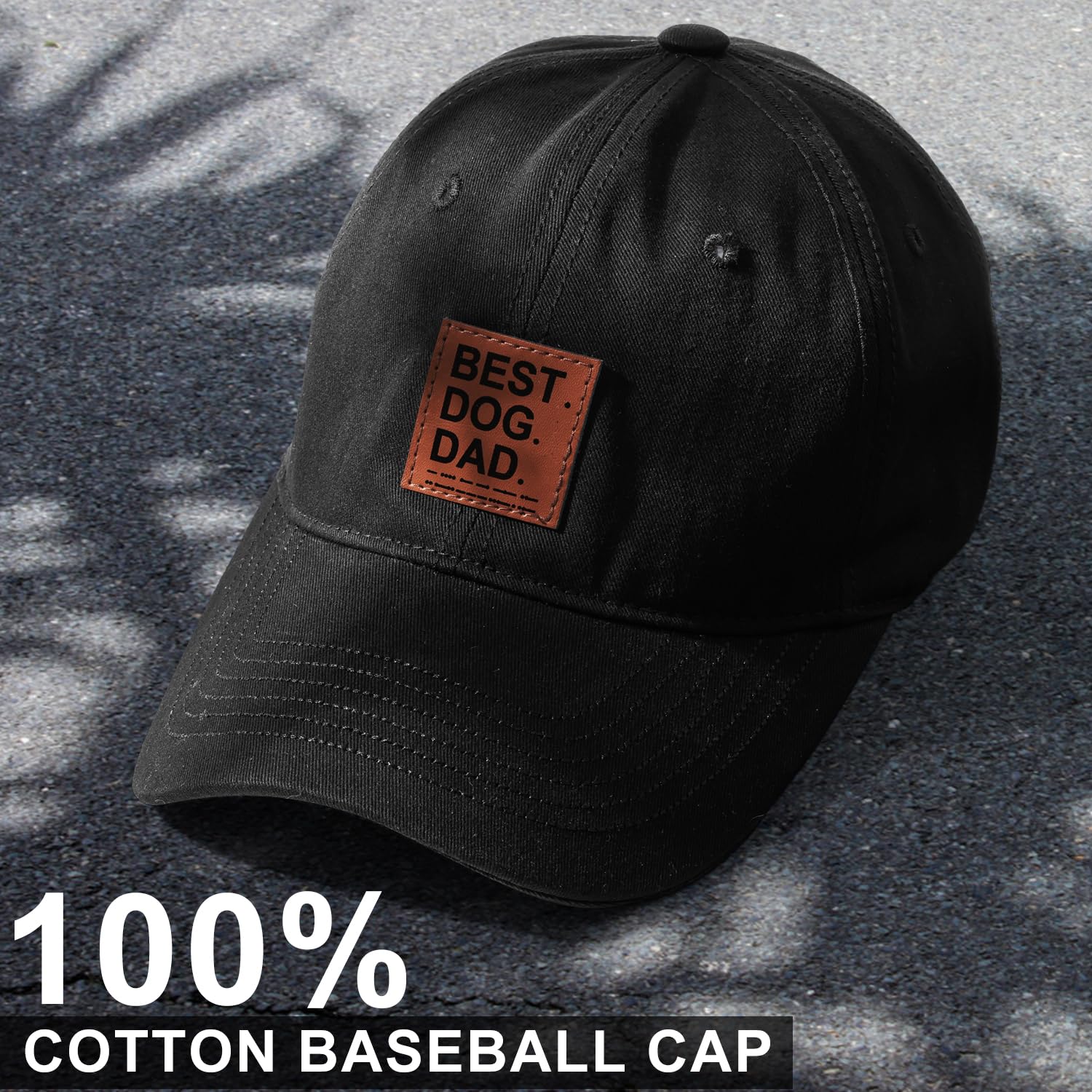 Dog Lovers Baseball Cap - Adjustable Cotton Hat for Women, Perfect Mother's Day & Birthday Gift for Dog Moms - Black - Great for Walks, Dog Parks & Outdoor Adventures
