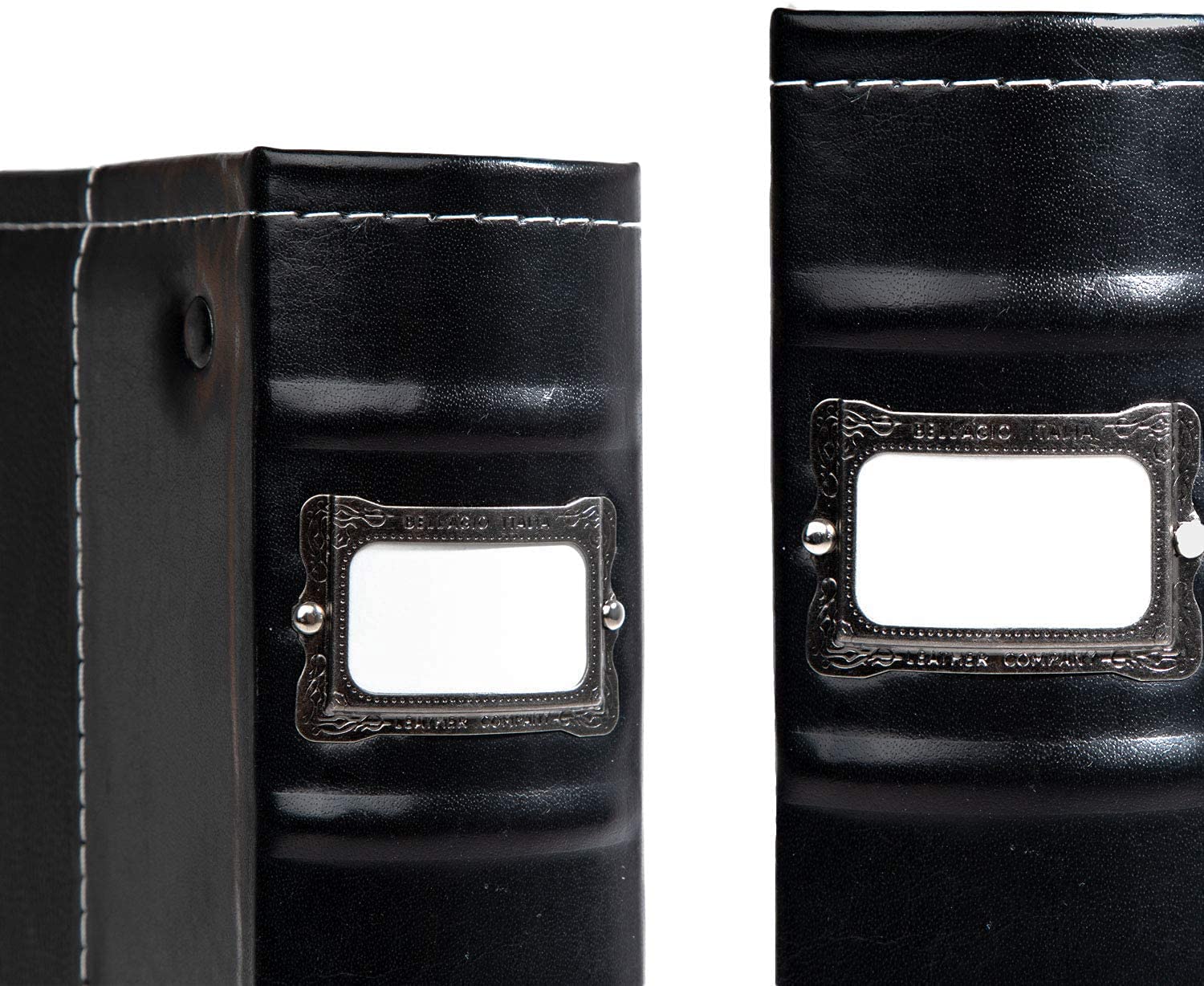 3-Ring 1 Inch D Ring Binder - Classic Faux Leather 3-Pack for Documents, File Storage & Trading Cards - Holds 750 Pages - Burgundy - Perfect for Office, School & Collectible Card Organization