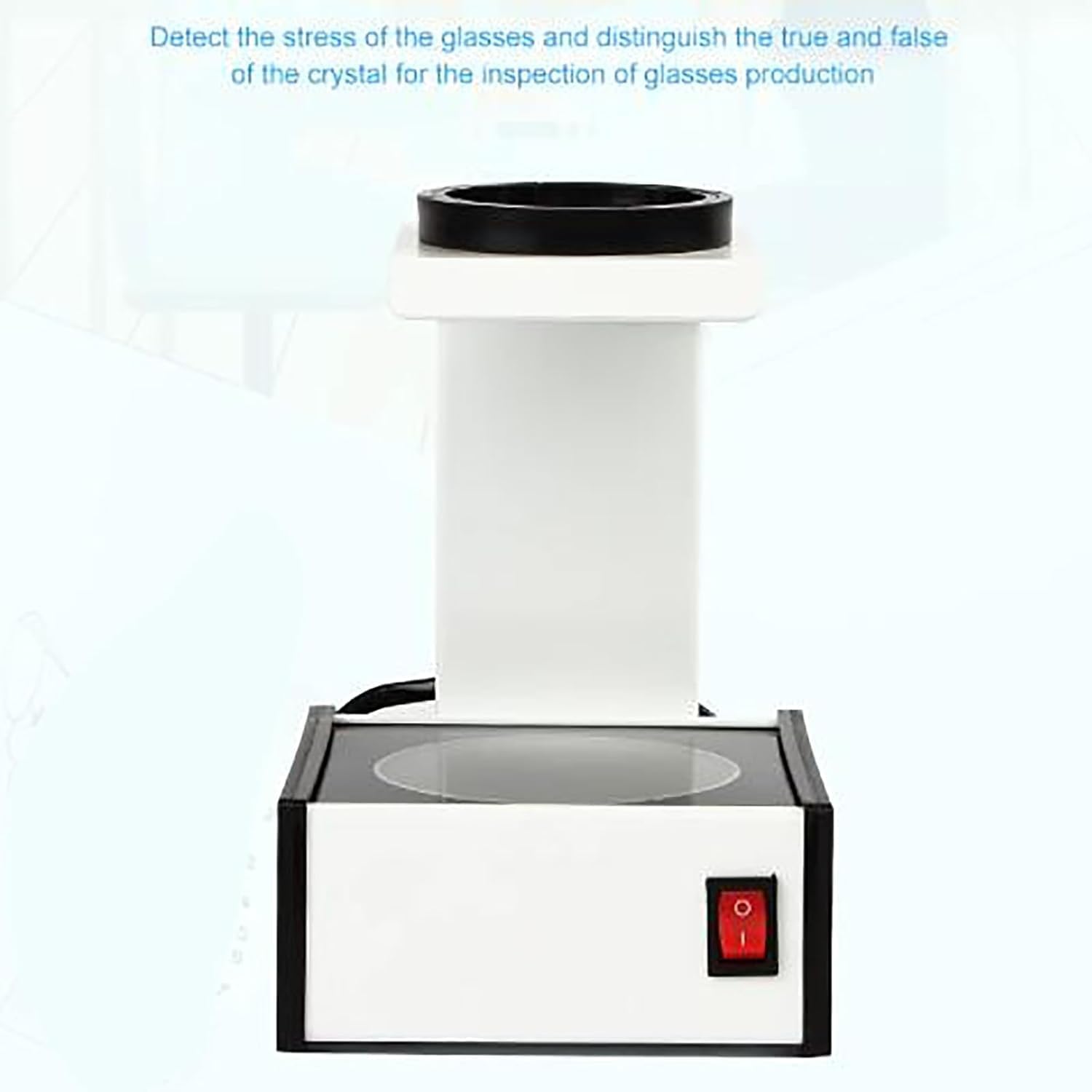 LED Lens Stress Tester with Adjustable Brightness - Authentic Crystal Detector for Optical Lenses, Polarizers & Eyeglasses - Perfect for Jewelry Appraisal, Optical Labs and Eyewear Quality Control