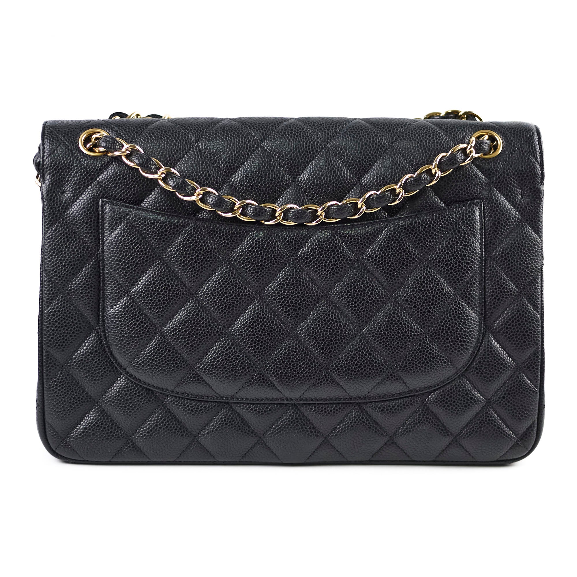 Chanel Caviar Jumbo Double Classic Flap Bag in Black | Luxury Designer Handbag for Women | Perfect for Work, Evening Events & Special Occasions