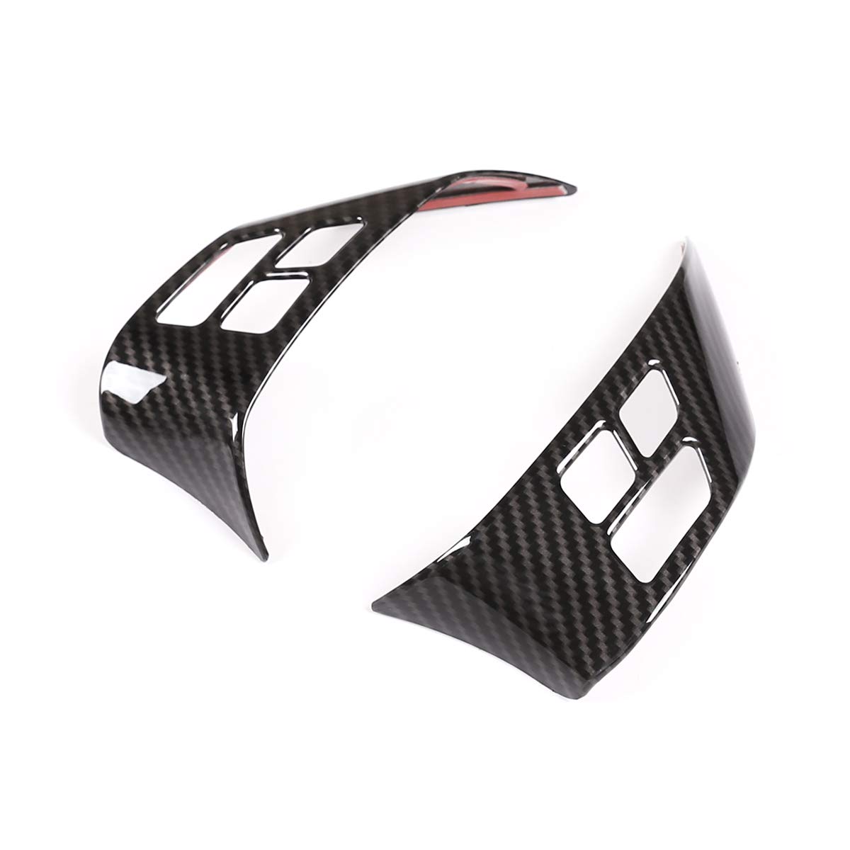 BMW X1 E84 (2010-2013) & 3 Series E90 E92 (2005-2012) ABS Chrome Steering Wheel Button Frame - Carbon Fiber Accessory for Enhanced Interior Styling & Driving Comfort