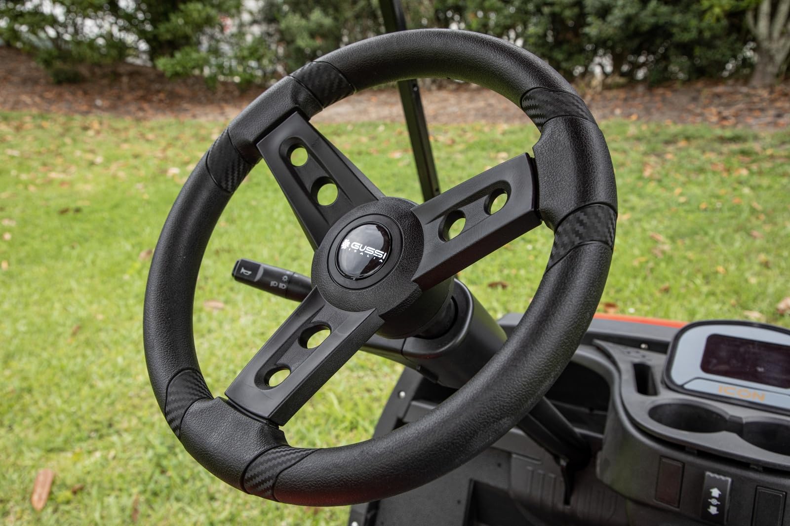 Premium Italian Golf Cart Steering Wheel - Fits Club Car, EZGO, Yamaha - No Hub Needed for Outdoor Fun