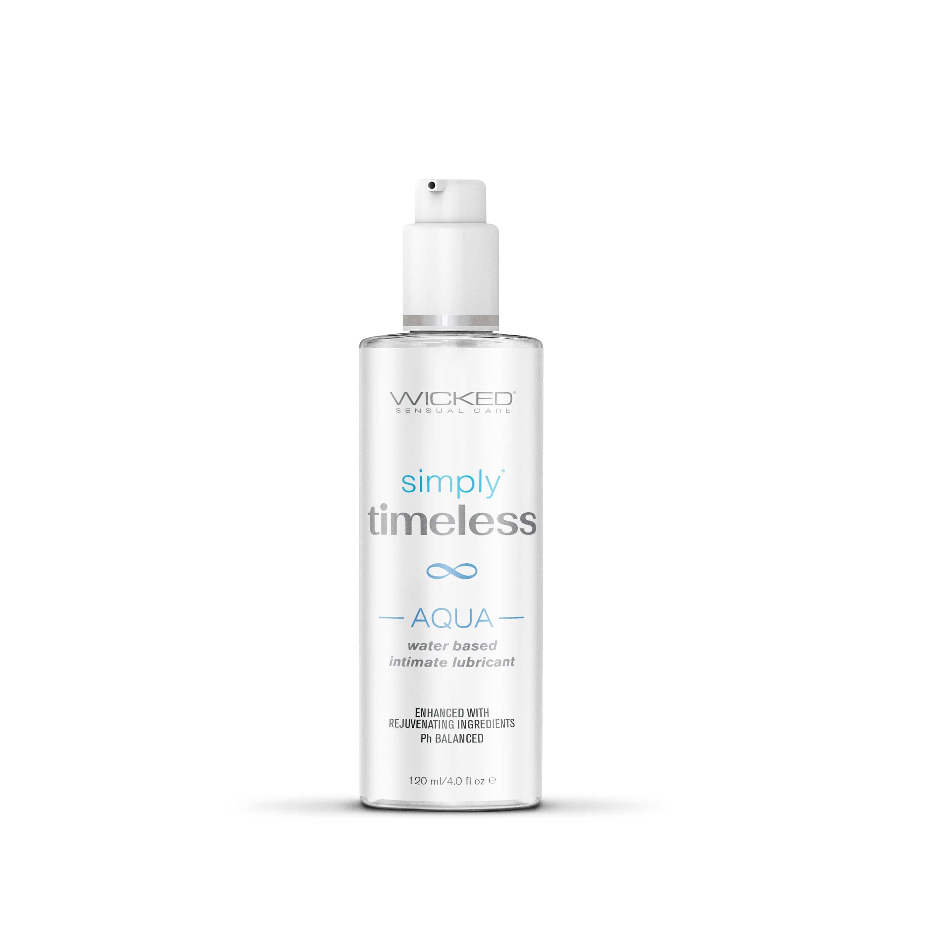 Simply Timeless Aqua - Water-Based Hydrating Lubricant for Enhanced Comfort | Long-Lasting Moisture for Intimate Moments & Sensual Massage
