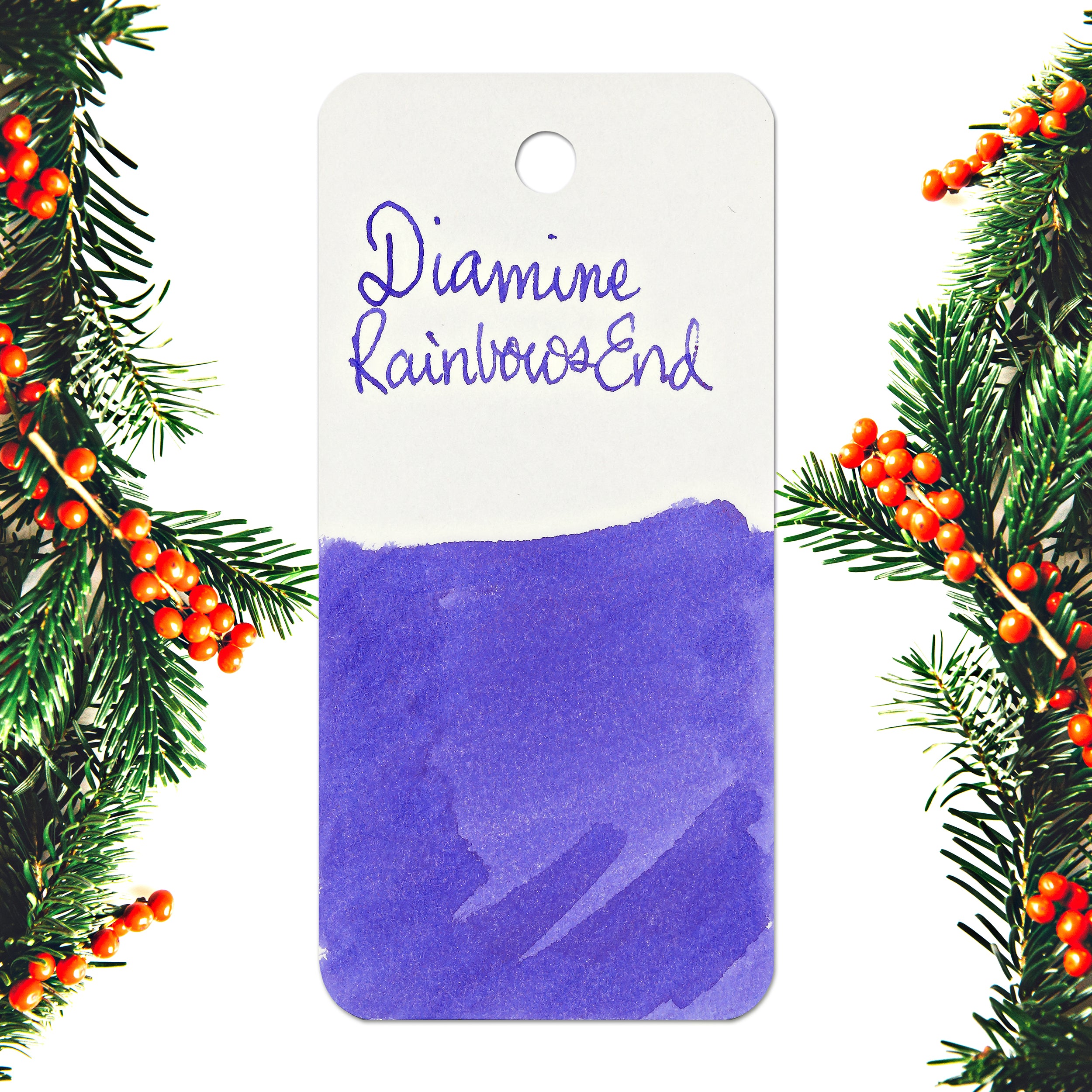 Diamine Inkvent Purple Edition Chameleon & Shimmer Bottled Ink - 50mL Rainbow End Fountain Pen Ink for Calligraphy, Journaling & Artistic Writing